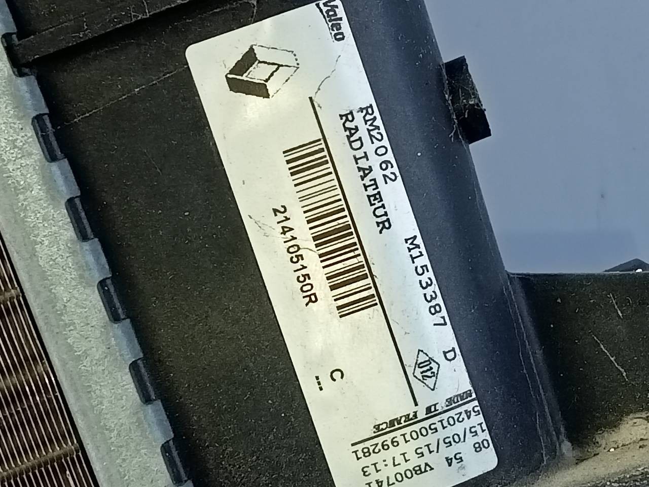 RADIADOR AGUA RENAULT MEGANE III BERLINA 5 P P2-A6-13 P2A613 - Vista 2