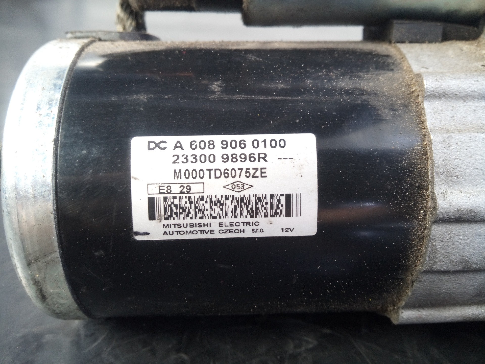 MOTOR ARRANQUE MERCEDES-BENZ CLASE A (BM 177) 233009896R / P3-A7-19-2 / A6089060100 233009896RP3A7192A6089060100 - Vista 2