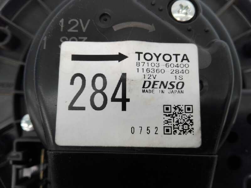 VENTILADOR CALEFACCION TOYOTA LAND CRUISER (J15) 8710360400 / E2-B4-24-2 / 1163602840 8710360400E2B42421163602840 - Vista 2