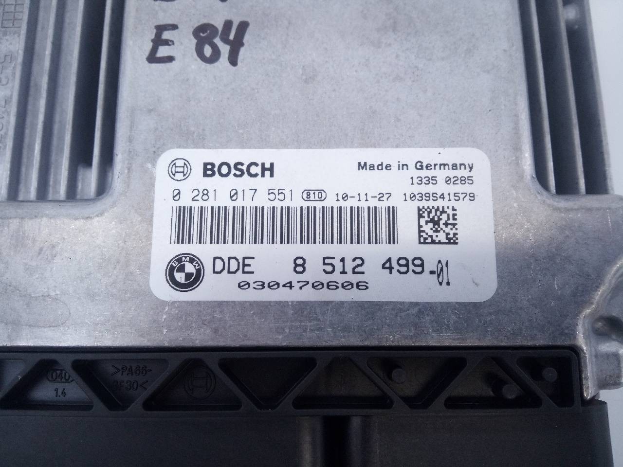 CENTRALITA MOTOR UCE BMW X1 (E84) 8512499 / E3-A2-29-4 / 0281017551 8512499E3A22940281017551 - Vista 3