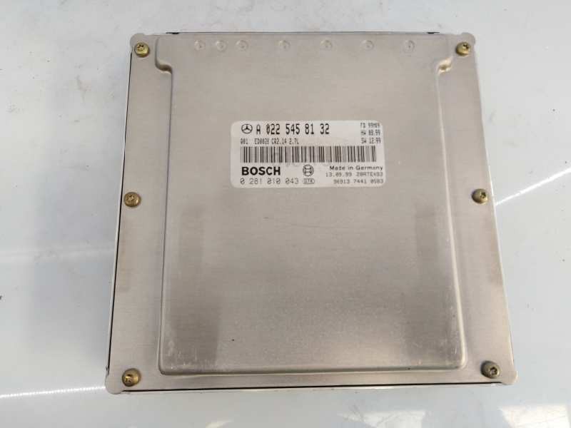 CENTRALITA MOTOR UCE MERCEDES-BENZ CLASE E (W210) BERLINA DIESEL A0225458132 / E3-A1-2-2 / 0281010043 A0225458132E3A1220281010043