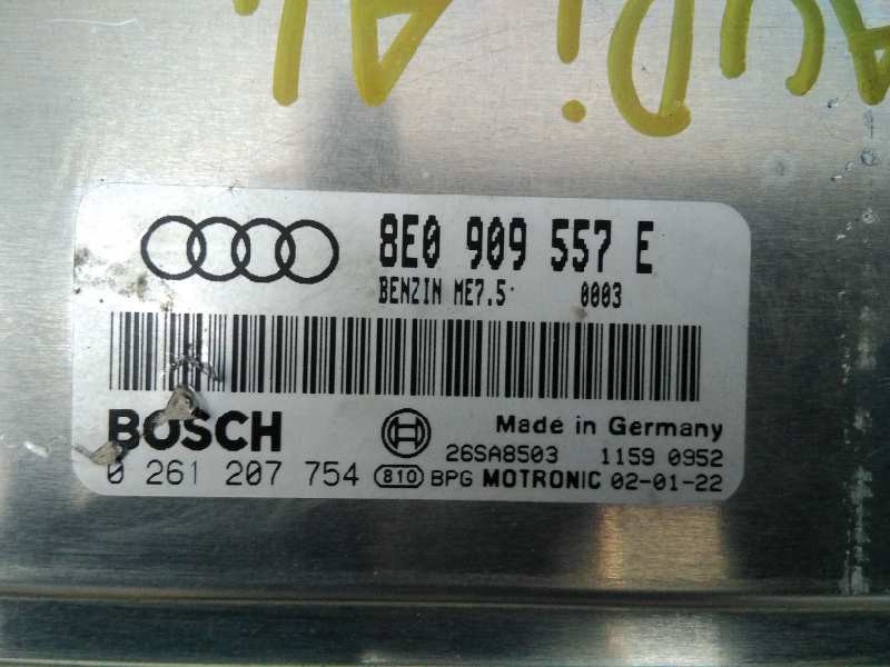 CENTRALITA MOTOR UCE AUDI A4 AVANT (8E) 8E0909557E / E2-A1-13-1 / 0261207754 8E0909557EE2A11310261207754 - Vista 3