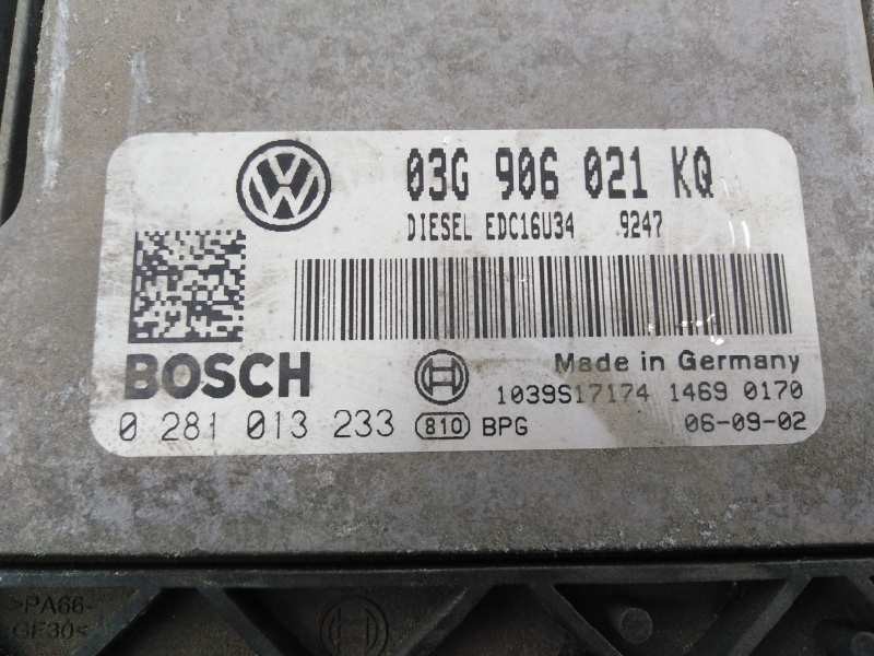 CENTRALITA MOTOR UCE VOLKSWAGEN GOLF PLUS (5M1) 03G906021KQ / E2-A1-1-2 / 0281013233 03G906021KQE2A1120281013233 - Vista 3