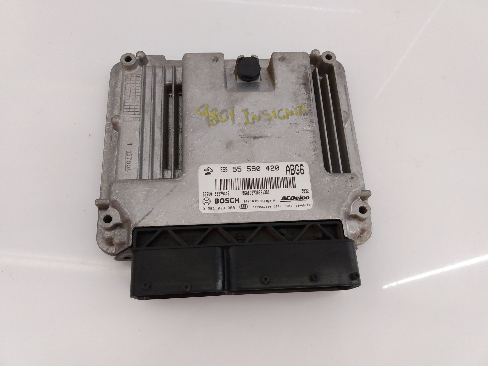 CENTRALITA MOTOR UCE OPEL INSIGNIA BERLINA 55590420 / E3-A5-17-4 / 0281019088 55590420E3A51740281019088