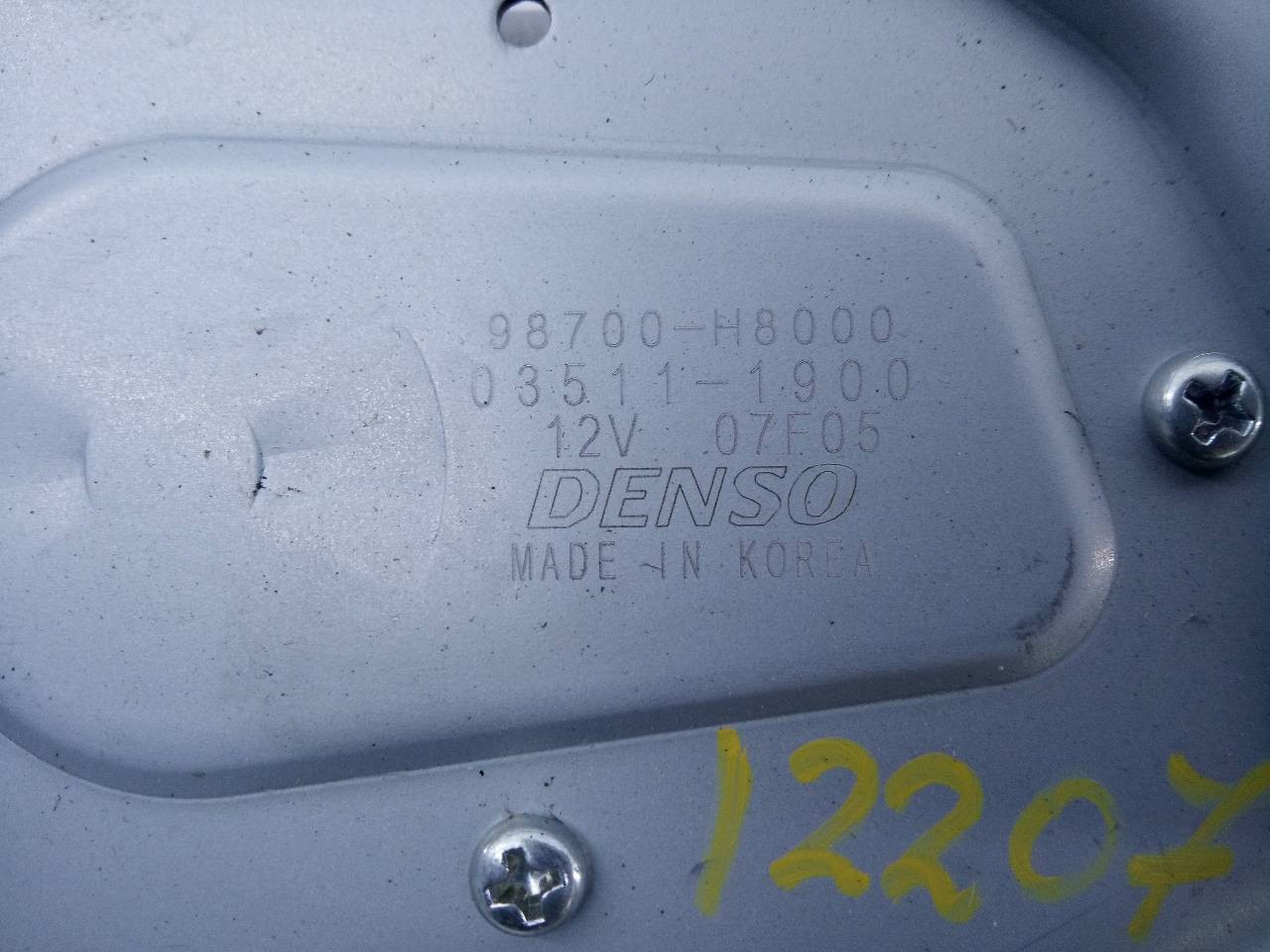 MOTOR LIMPIA TRASERO KIA STONIC (YBCUV) 98700H8000 / E2-B5-59-2 / 035111900 98700H8000E2B5592035111900 - Vista 3