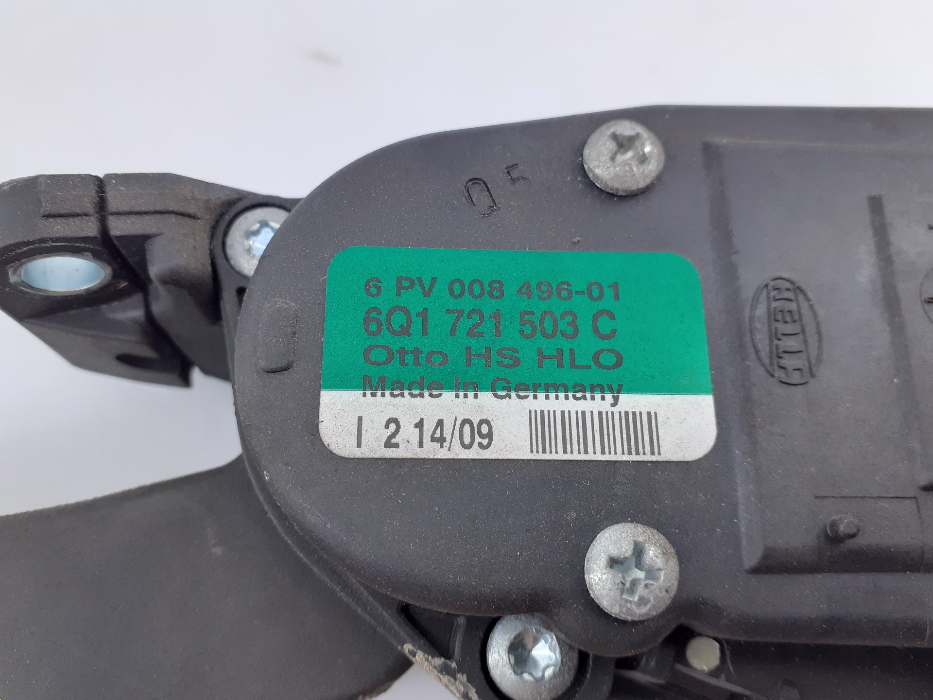 PEDAL ACELERADOR SEAT IBIZA SC (6J1) 6Q1721503C / E2-A1-28-7 / 6PV00849601 6Q1721503CE2A12876PV00849601 - Vista 3