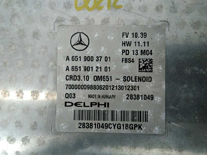 CENTRALITA MOTOR UCE MERCEDES-BENZ CLASE E (W212) FAMILIAR A6519003701 / E3-A1-12-3 / A6519012101 A6519003701E3A1123A6519012101 - Vista 2