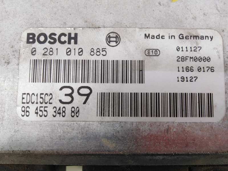 CENTRALITA MOTOR UCE CITROËN C5 BERLINA 9645534880 / E3-B2-34-1 / 0281010885 9645534880E3B23410281010885 - Vista 3