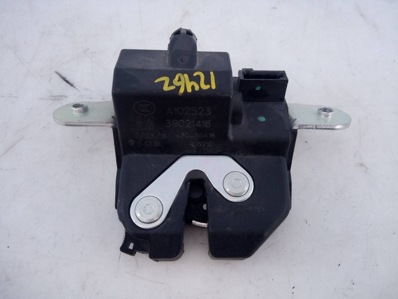 CERRADURA MALETERO / PORTON OPEL CORSA E 39021416 / E2-B6-60-1 / 430036418 39021416E2B6601430036418 - Vista 2