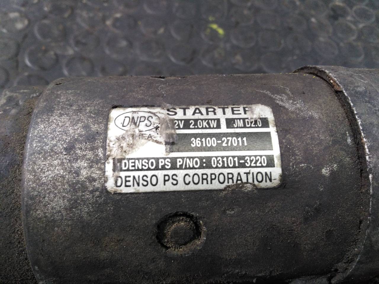 MOTOR ARRANQUE HYUNDAI SANTA FE (BM) 3610027011 / P3-B7-28-3 / 031013220 3610027011P3B7283031013220 - Vista 2