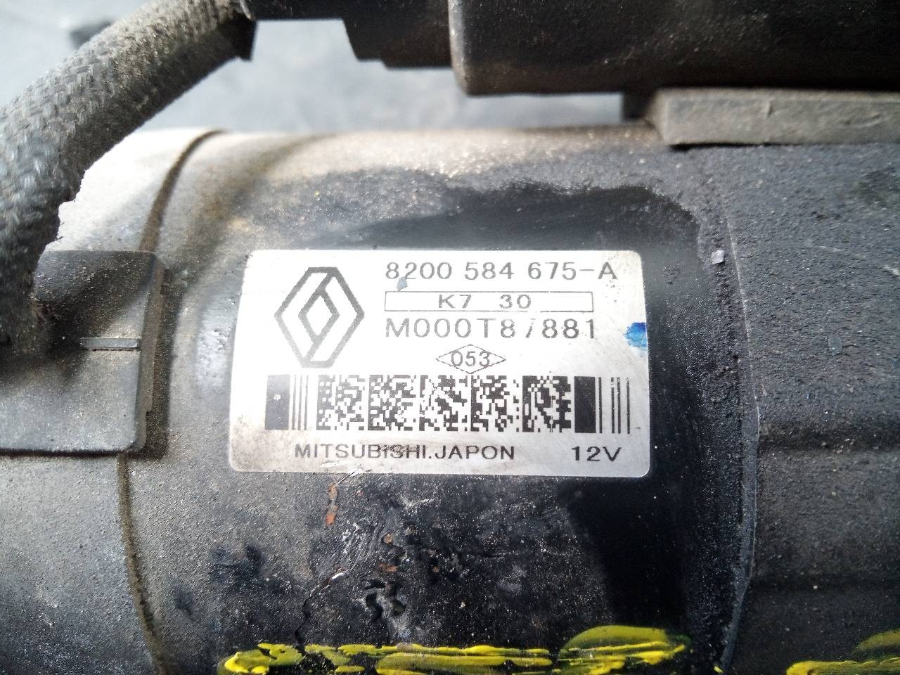 MOTOR ARRANQUE NISSAN QASHQAI (J10) 8200584675A / P3-A7-29-3 / M000T87881 8200584675AP3A7293M000T87881 - Vista 3