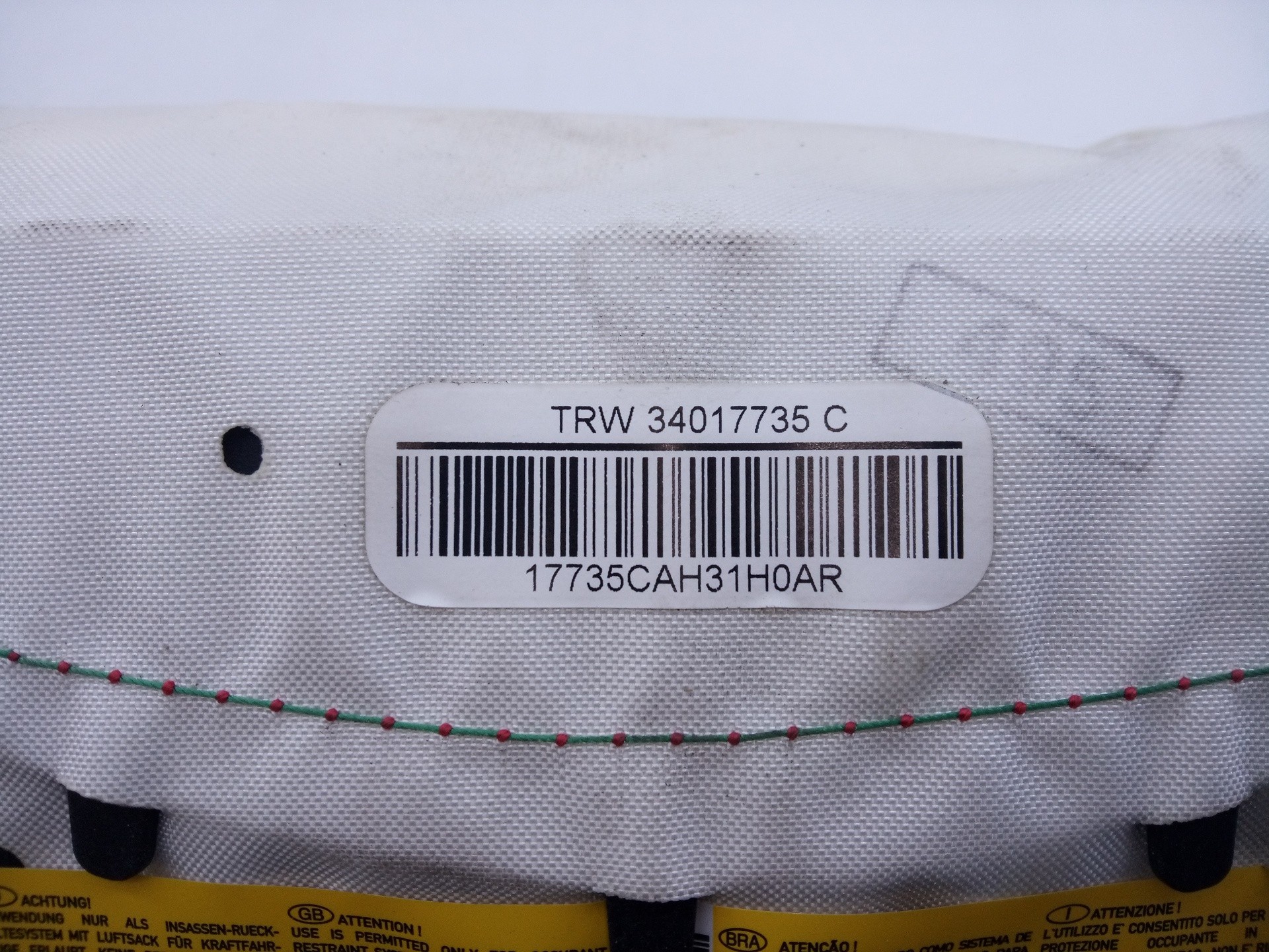 AIRBAG DELANTERO DERECHO LANCIA DELTA (181) E2-B2-4-2 E2B242 - Vista 2