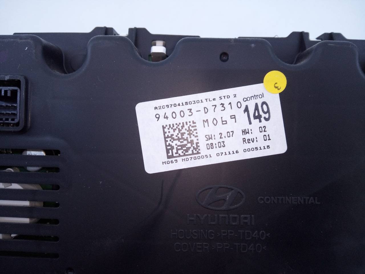 CUADRO INSTRUMENTOS HYUNDAI TUCSON 94003D7310 / E3-A3-29-4 / M069149 94003D7310E3A3294M069149 - Vista 2