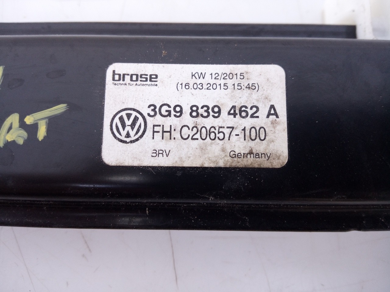 ELEVALUNAS TRASERO DERECHO VOLKSWAGEN PASSAT VARIANT (3G5) 5Q4959811E / E1-A5-40-2 5Q4959811EE1A5402 - Vista 3