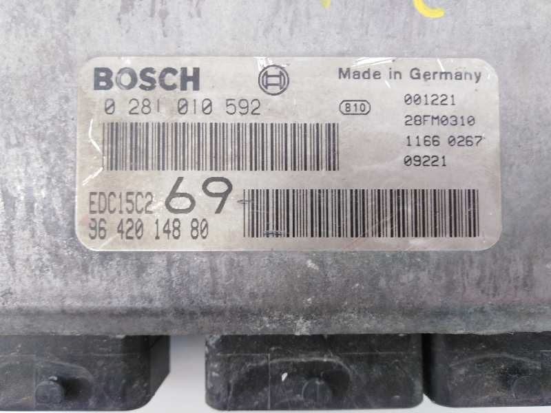 CENTRALITA MOTOR UCE PEUGEOT 306 BREAK 9642014880 / E3-B2-45-4 / 0281010592 9642014880E3B24540281010592 - Vista 2