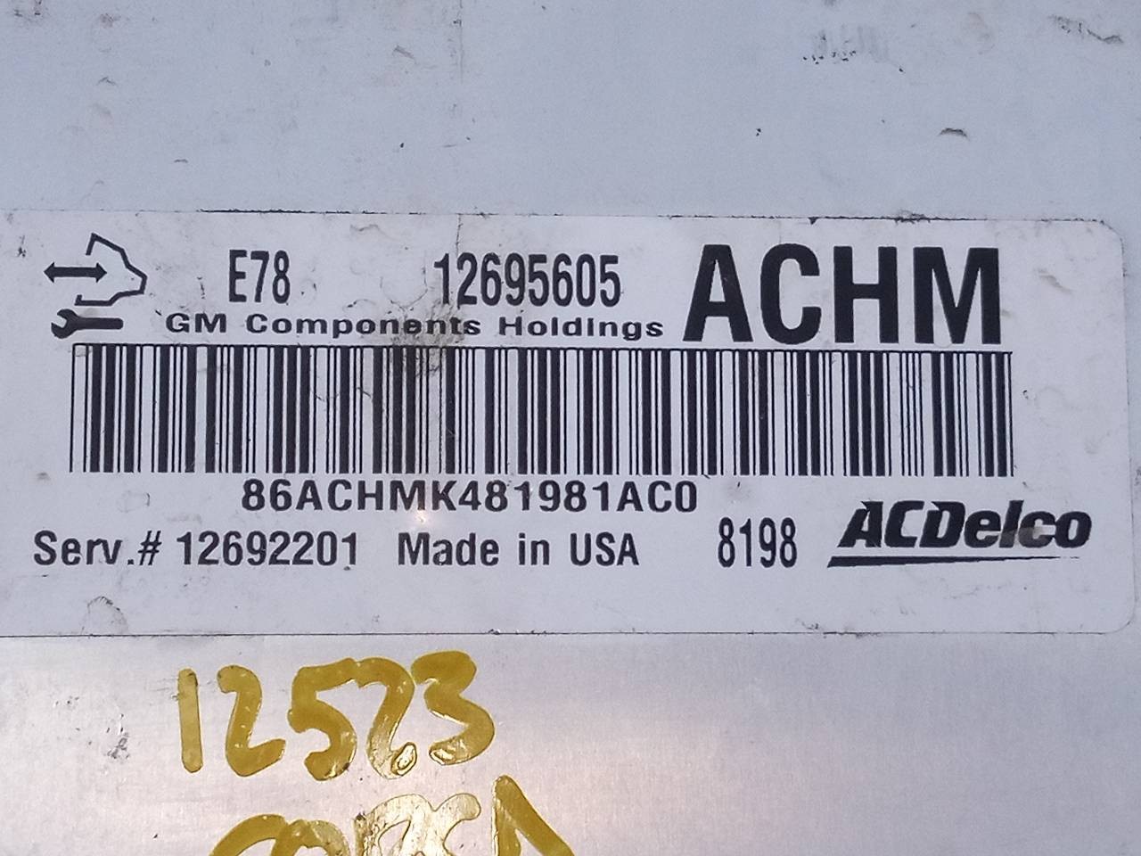 CENTRALITA MOTOR UCE OPEL CORSA E 12695605 / E3-A5-19-3 / 86ACHMK481981AC0 12695605E3A519386ACHMK481981AC0 - Vista 2