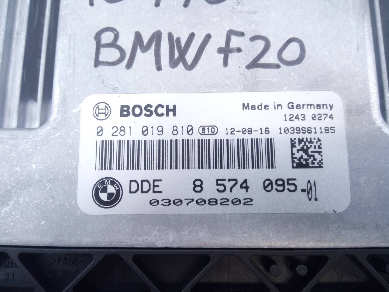 CENTRALITA MOTOR UCE BMW SERIE 1 LIM. (F20) 857409501 / E3-A2-30-1 / 0281019810 857409501E3A23010281019810 - Vista 2