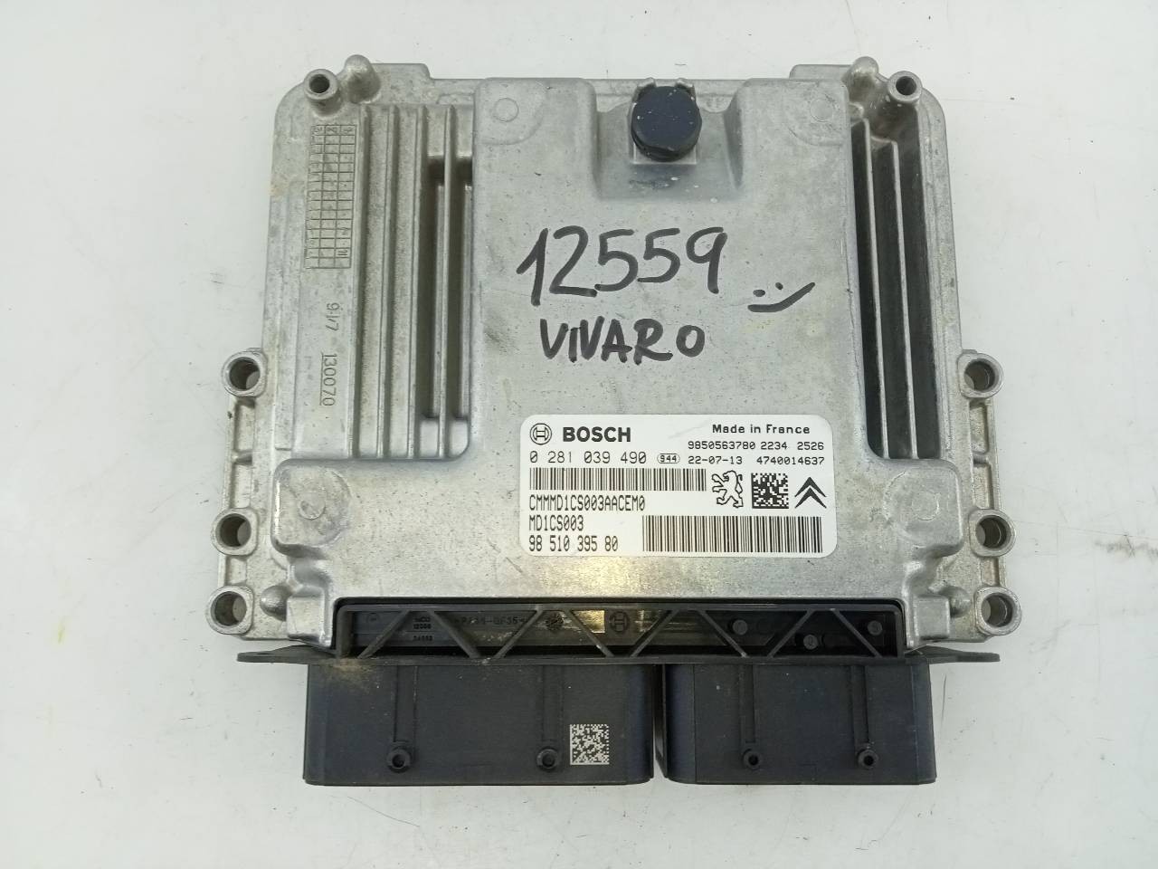 CENTRALITA MOTOR UCE OPEL VIVARO FURGÓN 9851039580 / E3-A5-18-4 / 0281039490 9851039580E3A51840281039490