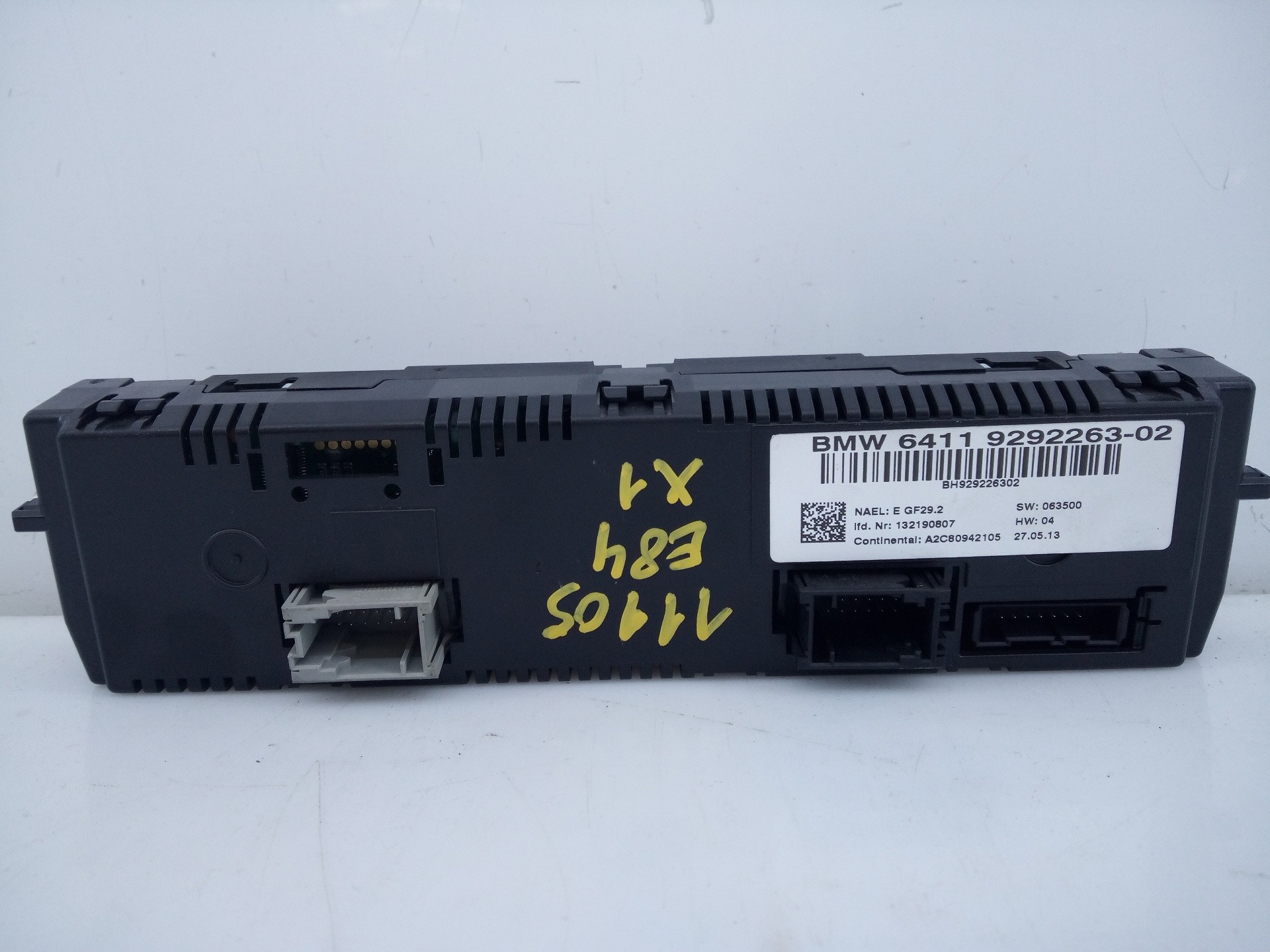 MANDO CLIMATIZADOR BMW X1 (E84) 6411929226302 / E3-A2-22-1 / BH929226302 6411929226302E3A2221BH929226302 - Vista 3