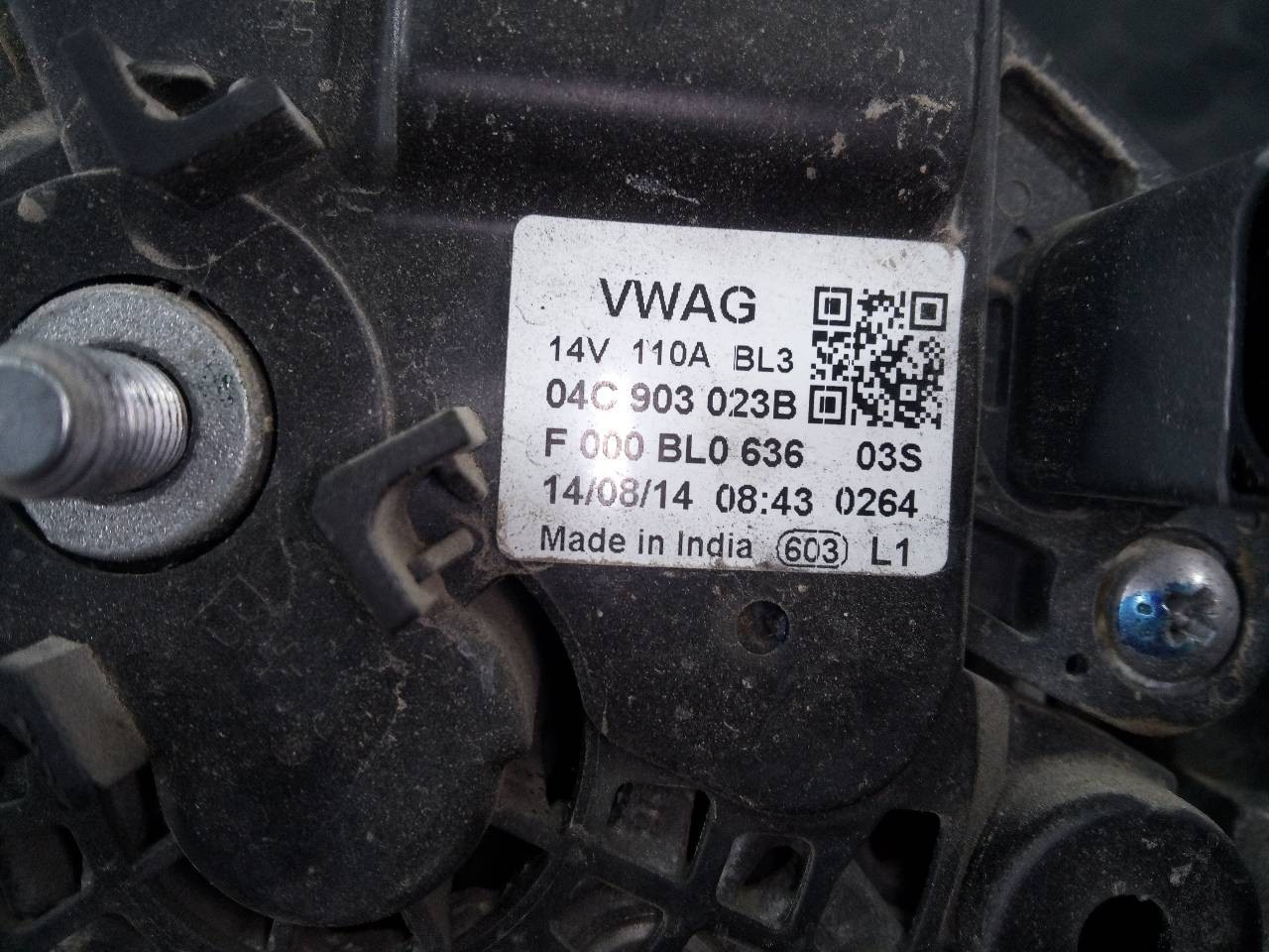 ALTERNADOR SEAT MII (KF1) 04C903023B / P3-A4-3-2 04C903023BP3A432 - Vista 2
