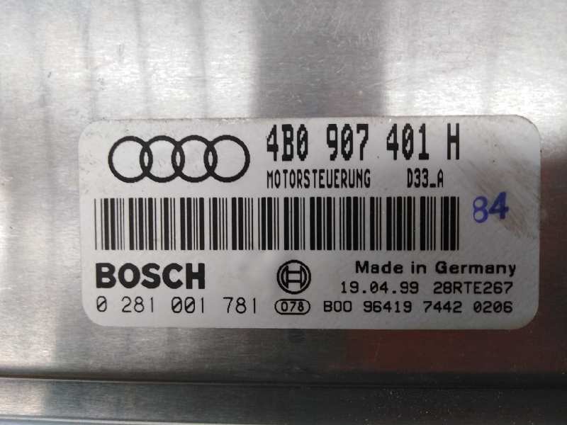 CENTRALITA MOTOR UCE AUDI A6 BERLINA (4B2) 4B0907401H / E1-B6-43-2 / 0281001781 4B0907401HE1B64320281001781 - Vista 2
