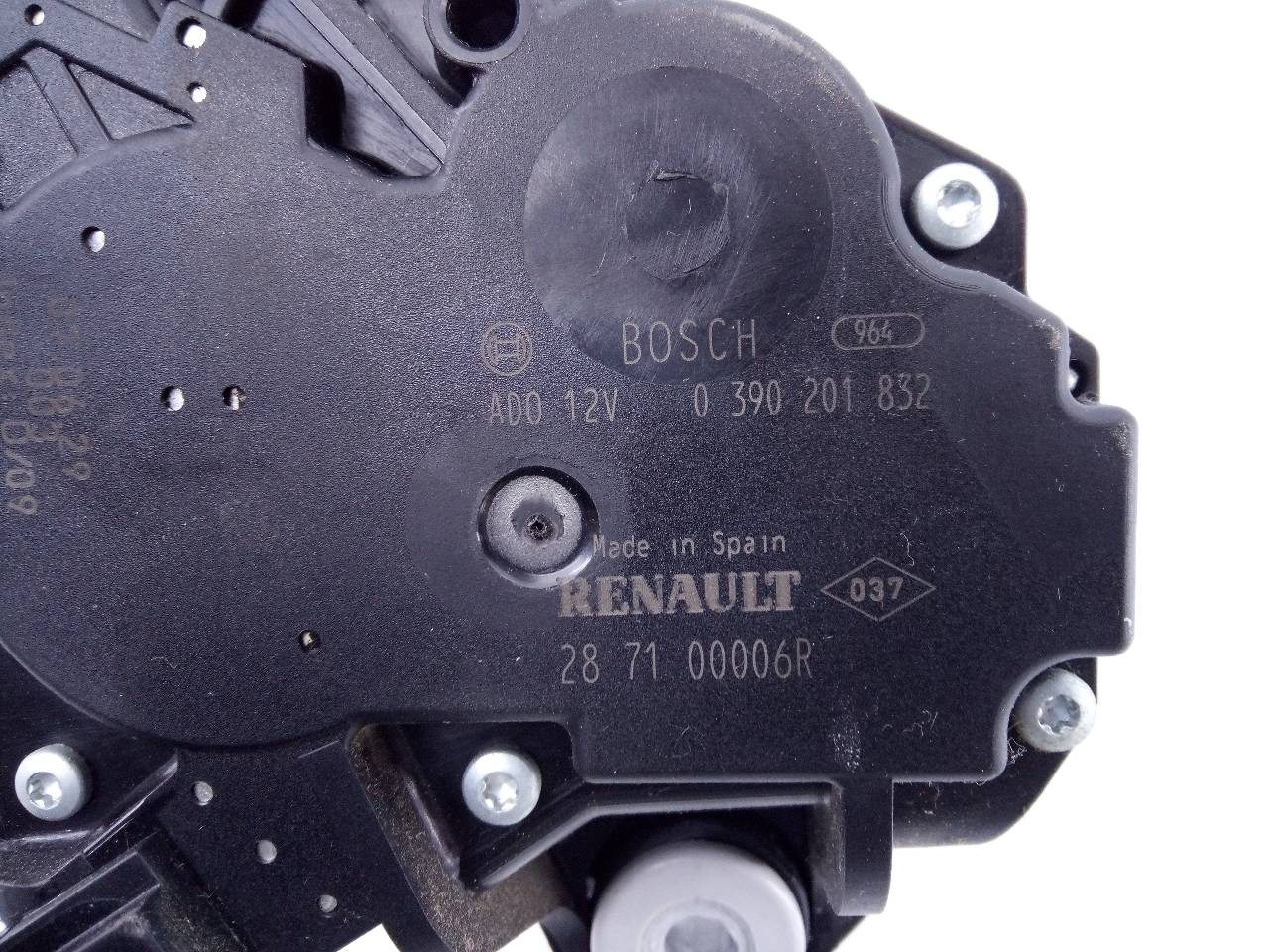 MOTOR LIMPIA TRASERO RENAULT LAGUNA III 287100006R / E1-A1-36-2 / 0390201832 287100006RE1A13620390201832 - Vista 2