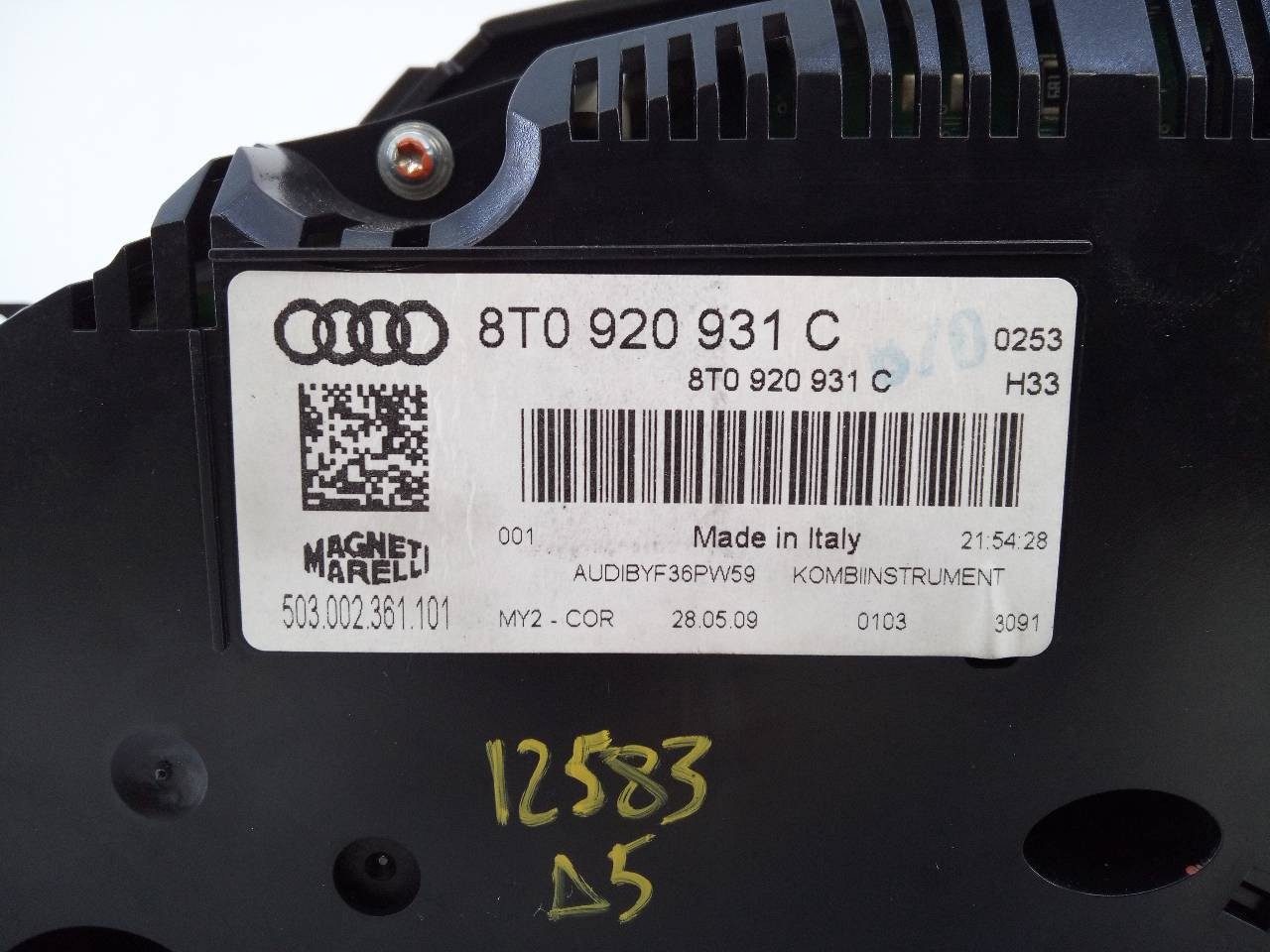 CUADRO INSTRUMENTOS AUDI A5 COUPE (8T) 8T0920931C / E2-A1-9-7 8T0920931CE2A197 - Vista 3