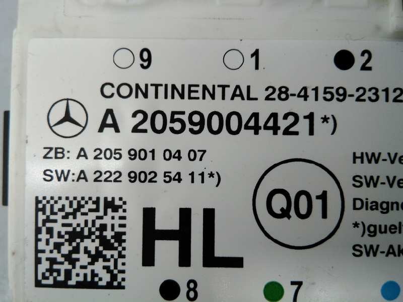 MODULO ELECTRONICO MERCEDES-BENZ CLASE C (W205) FAMILIAR A2059004421 / E3-A1-7-5 / A2059010407 A2059004421E3A175A2059010407 - Vista 2