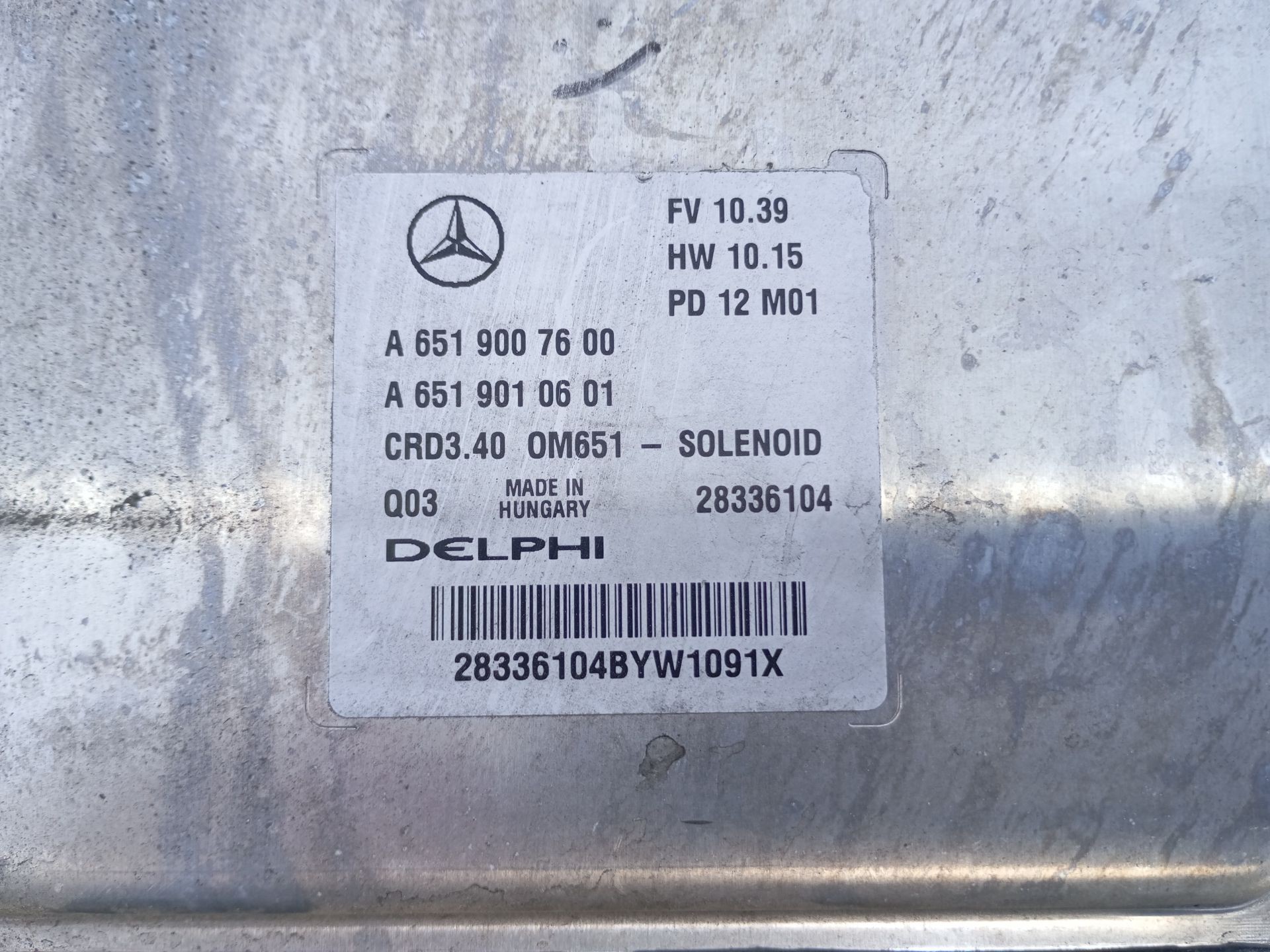 CENTRALITA MOTOR UCE MERCEDES-BENZ CLASE B Sports Tourer (W246, W242) A6519007600 / E3-A1-10-1 / A6519010601 A6519007600E3A1101A6519010601 - Vista 2