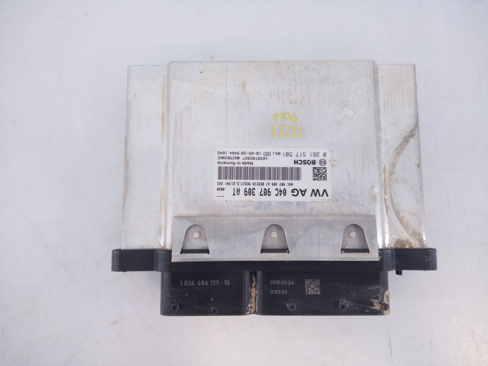 CENTRALITA MOTOR UCE VOLKSWAGEN POLO VI (AW1, BZ1, AE1, BZ3) 04C907309AT / E2-A1-15-7 / 0261S17501 04C907309ATE2A11570261S17501
