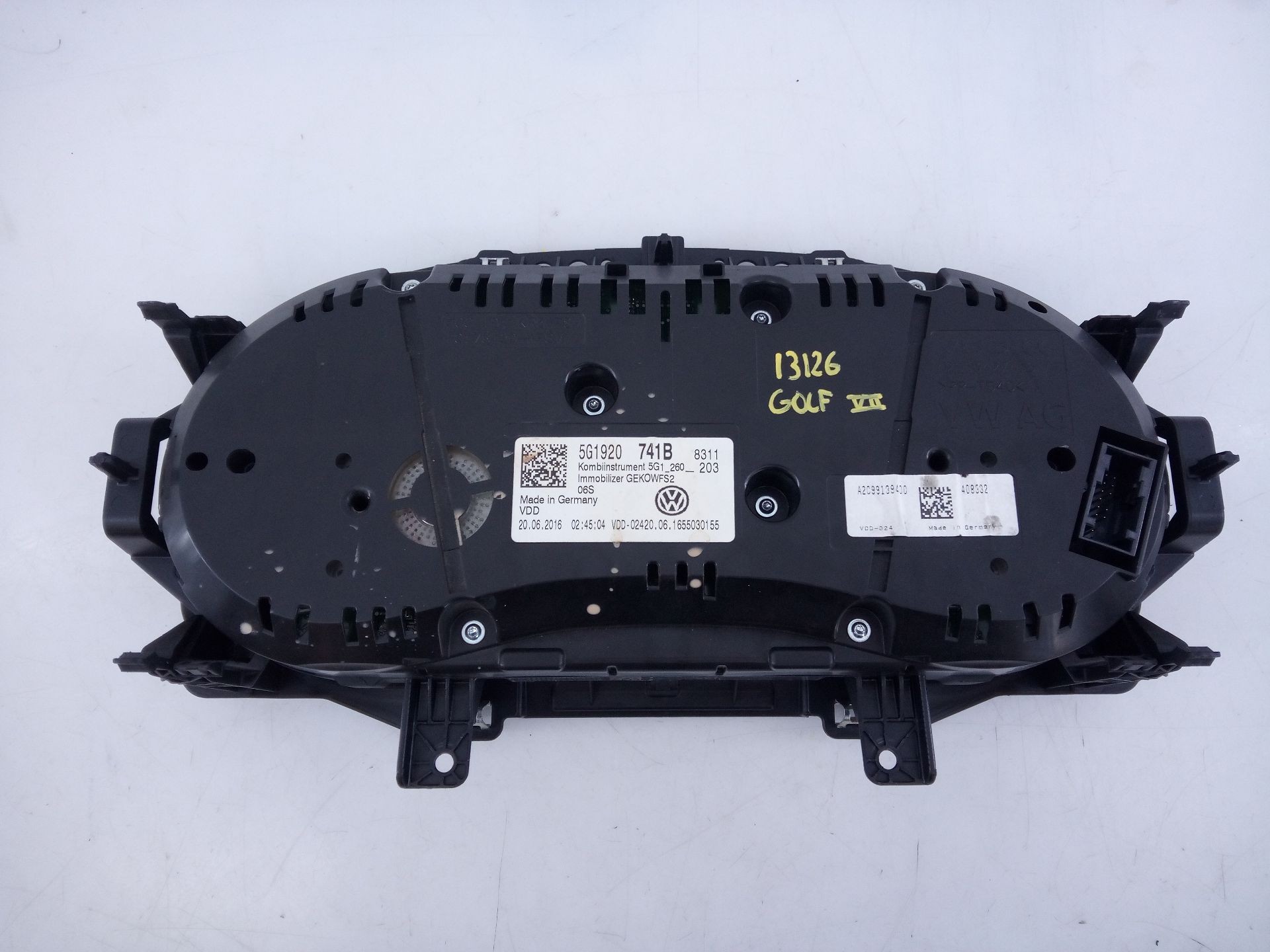 CUADRO INSTRUMENTOS VOLKSWAGEN GOLF VII (5G1, BQ1, BE1, BE2) 5G1920741B / E2-A1-24-7 / 5G1260203 5G1920741BE2A12475G1260203 - Vista 2
