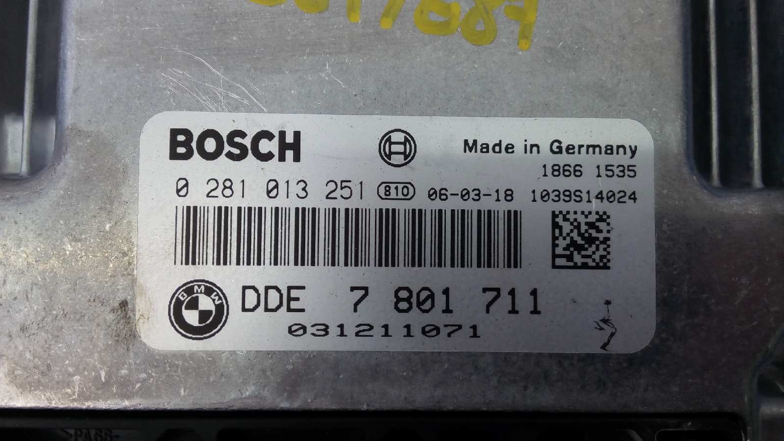 CENTRALITA MOTOR UCE BMW SERIE 1 BERLINA (E81/E87) 7801711 / E3-A2-36-2 / 0281013251 7801711E3A23620281013251 - Vista 2