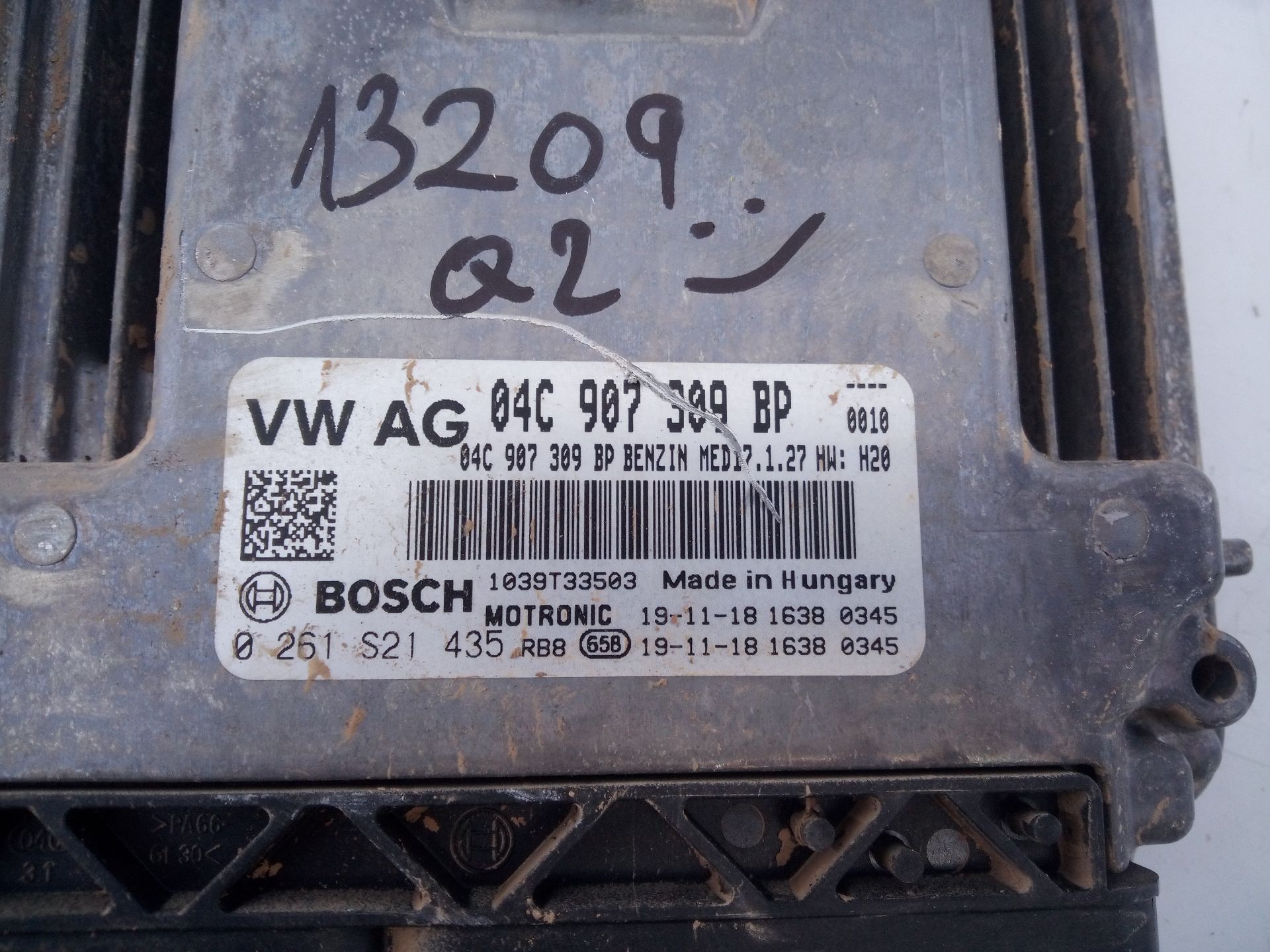 CENTRALITA MOTOR UCE AUDI Q2 (GAB, GAG) 04C907309BP / E2-A1-5-4 / 0261S21435 04C907309BPE2A1540261S21435 - Vista 2