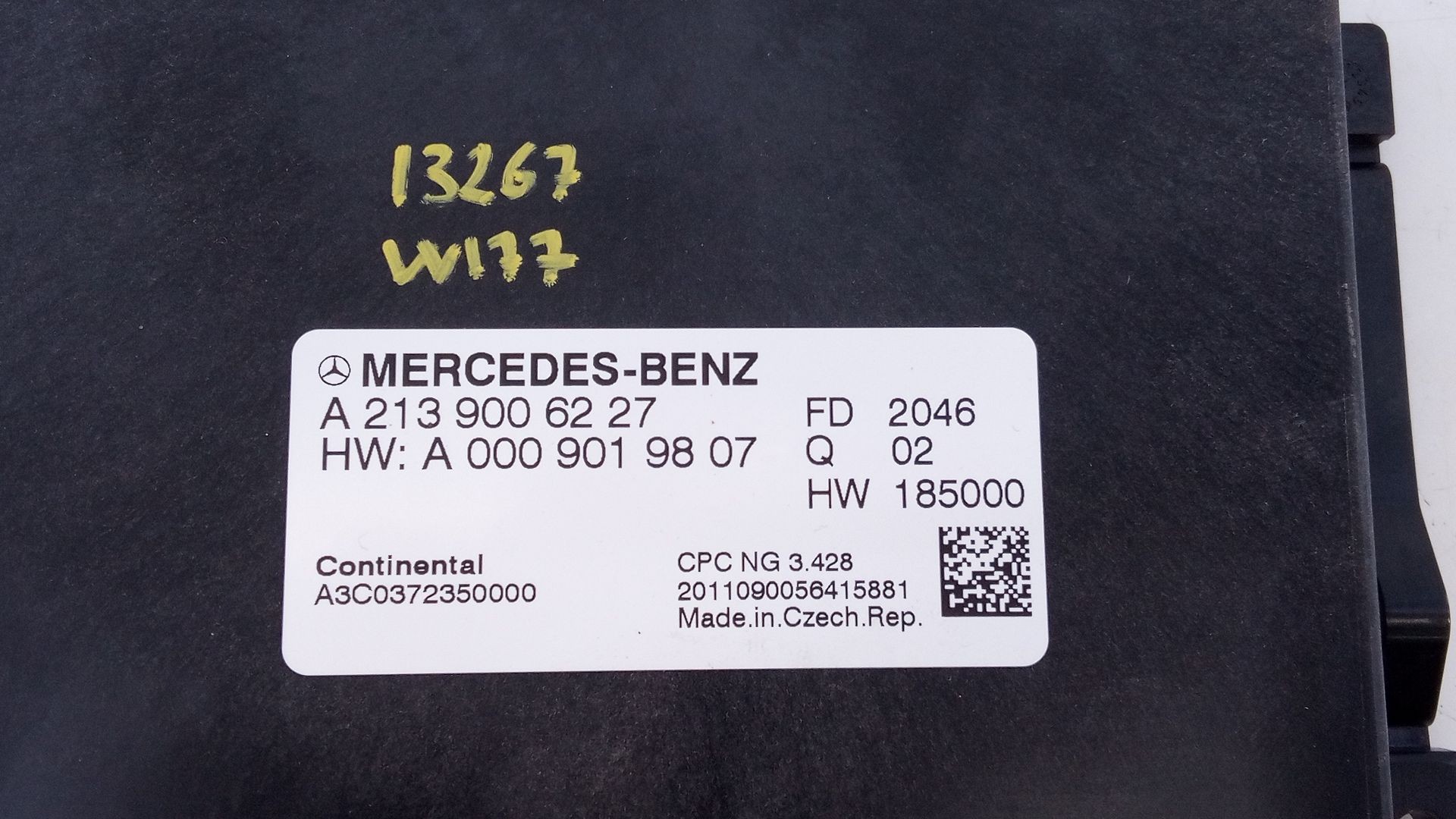 MODULO ELECTRONICO MERCEDES-BENZ CLASE A Sedán (V177) A2139006227 / E3-A1-34-7 / 0009019807 A2139006227E3A13470009019807 - Vista 2