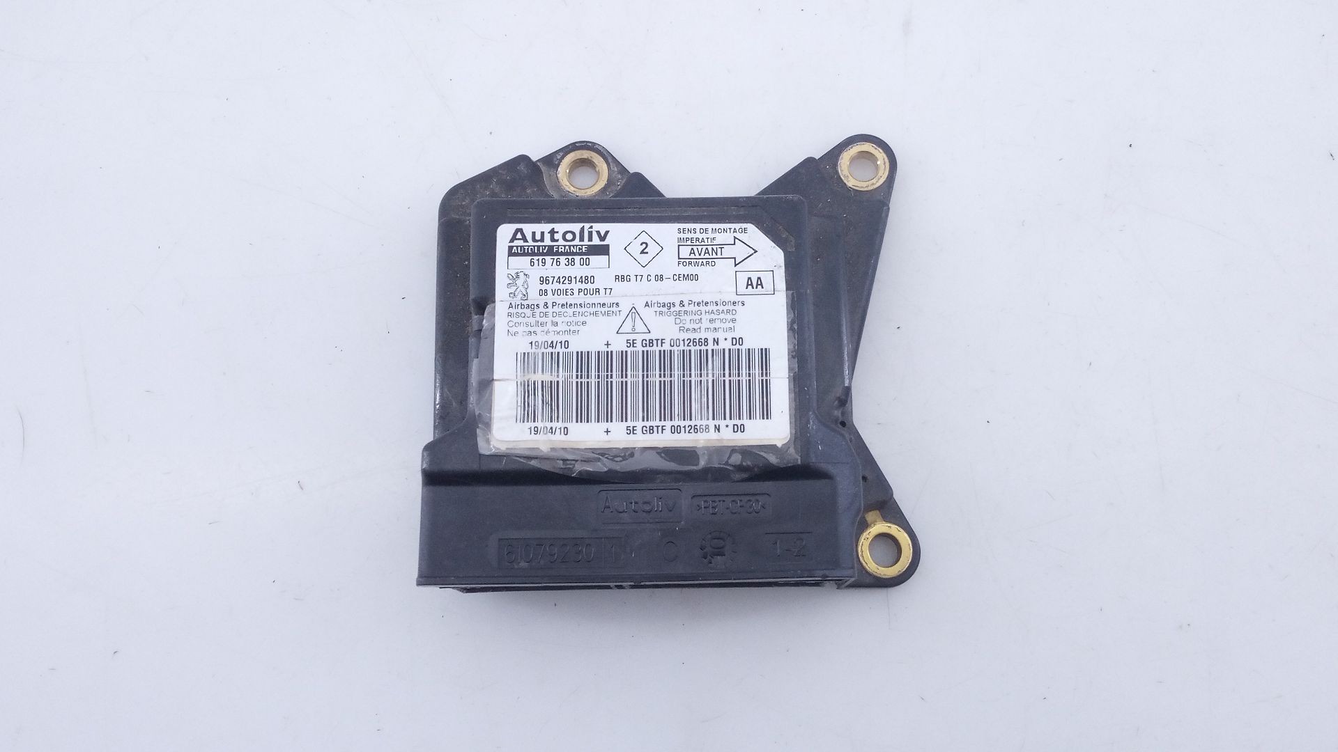 CENTRALITA AIRBAG PEUGEOT 308 9674291480 / E3-B2-24-2 / 619763800 9674291480E3B2242619763800