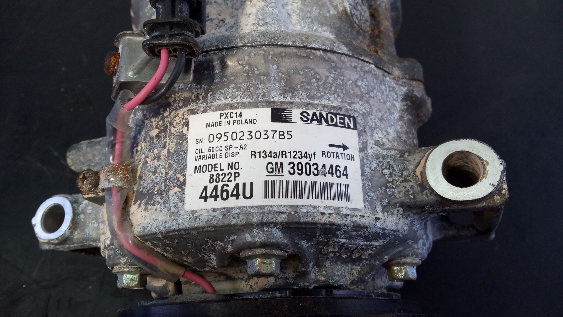 COMPRESOR AIRE ACONDICIONADO OPEL INSIGNIA SPORTS TOURER 39034464 / P3-A2-5-5 39034464P3A255 - Vista 2