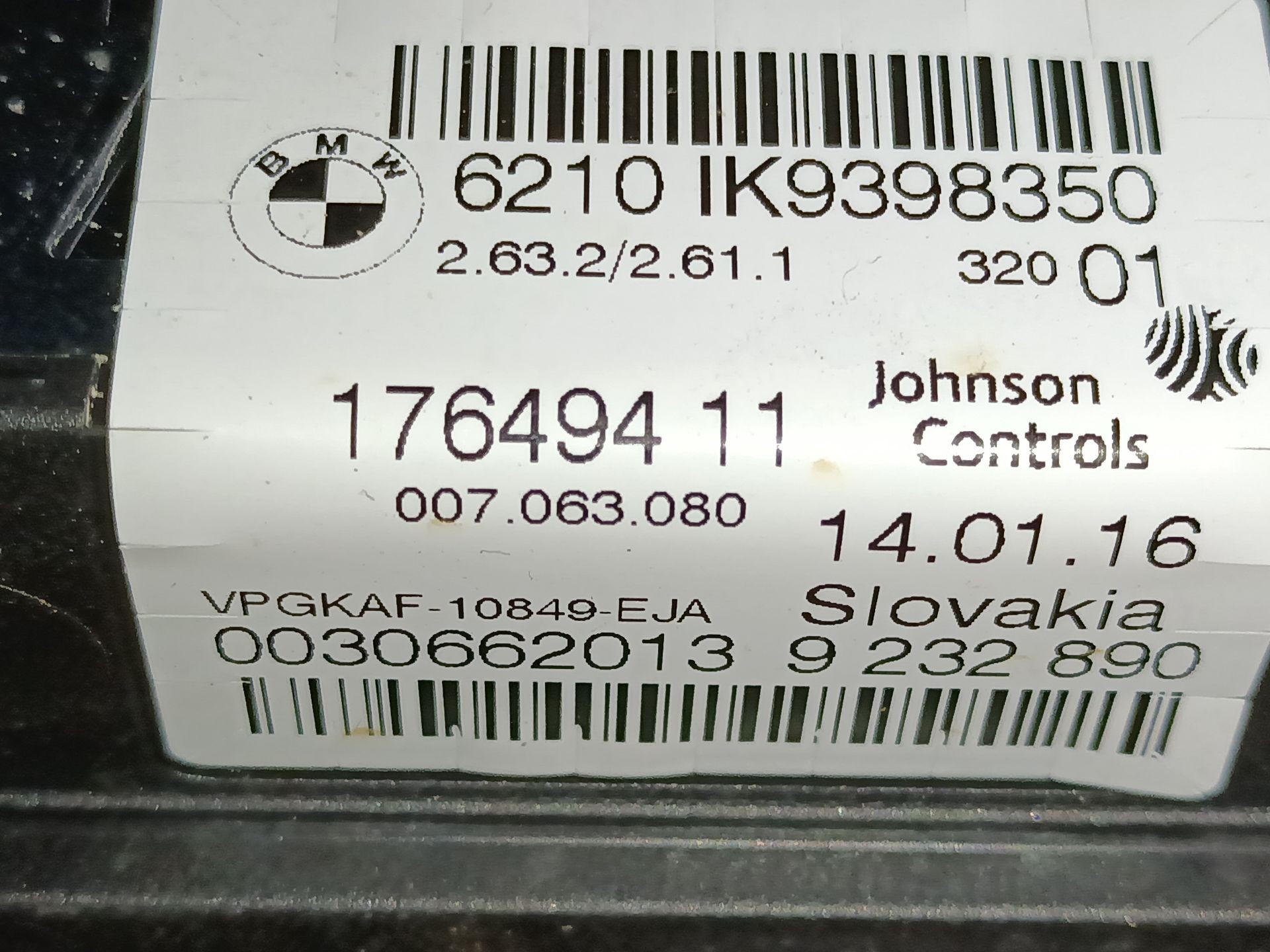 CUADRO INSTRUMENTOS BMW X4 (F26) 17649411 / E3-A2-30-1 17649411E3A2301 - Vista 2