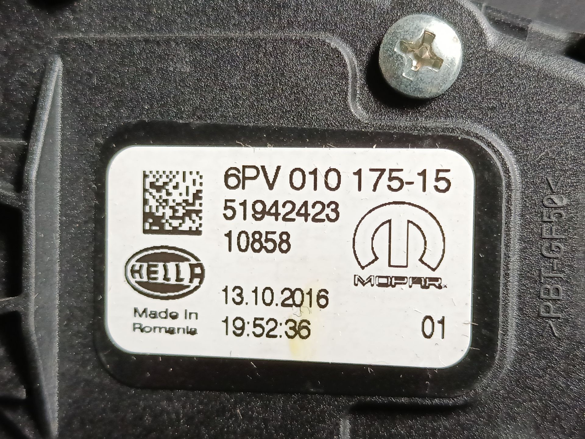 PEDAL ACELERADOR JEEP RENEGADE SUV (BU, B1, BV) 51942423 / 6PV01017515 519424236PV01017515 - Vista 2