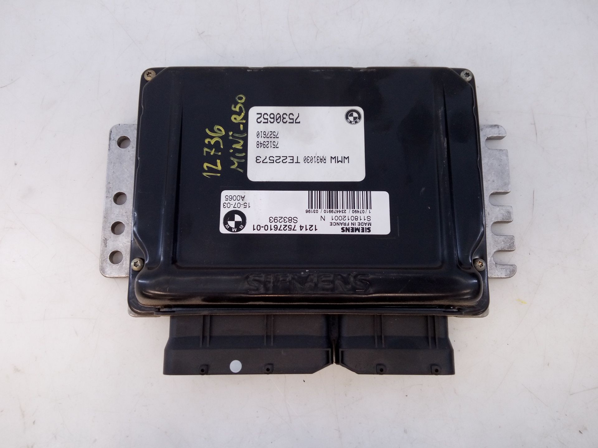 CENTRALITA MOTOR UCE MINI MINI (R50, R53) 7530652 / E3-A2-49-2 / 1214752761001 7530652E3A24921214752761001
