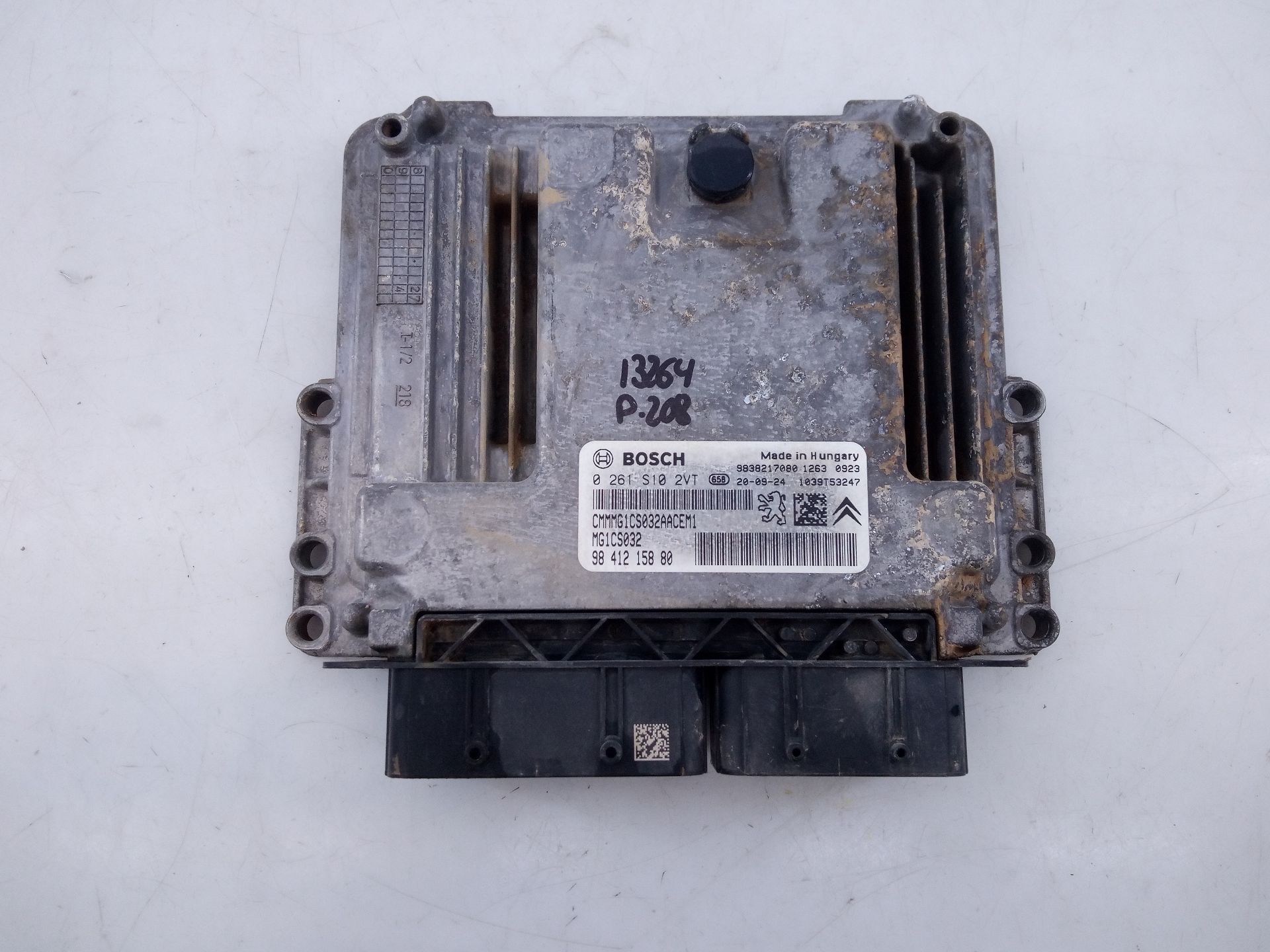 CENTRALITA MOTOR UCE PEUGEOT 208 II (UB_, UP_, UW_, UJ_) 9841215880 / E3-B2-25-3 / 0261S102VT 9841215880E3B22530261S102VT