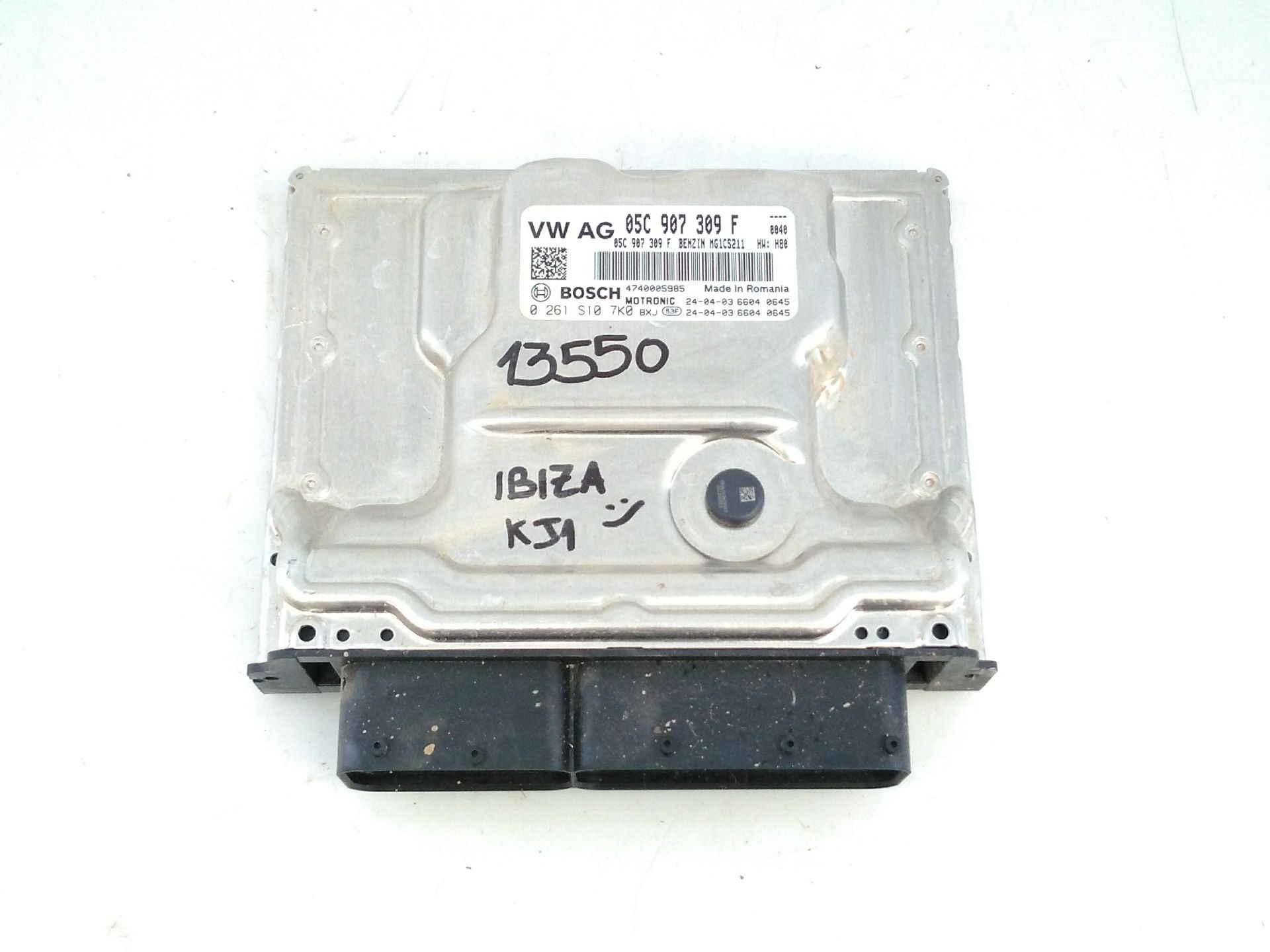 CENTRALITA MOTOR UCE SEAT IBIZA V (KJ1, KJG) 05C907309F / E2-A1-5-3 / 0261S107K0 05C907309FE2A1530261S107K0