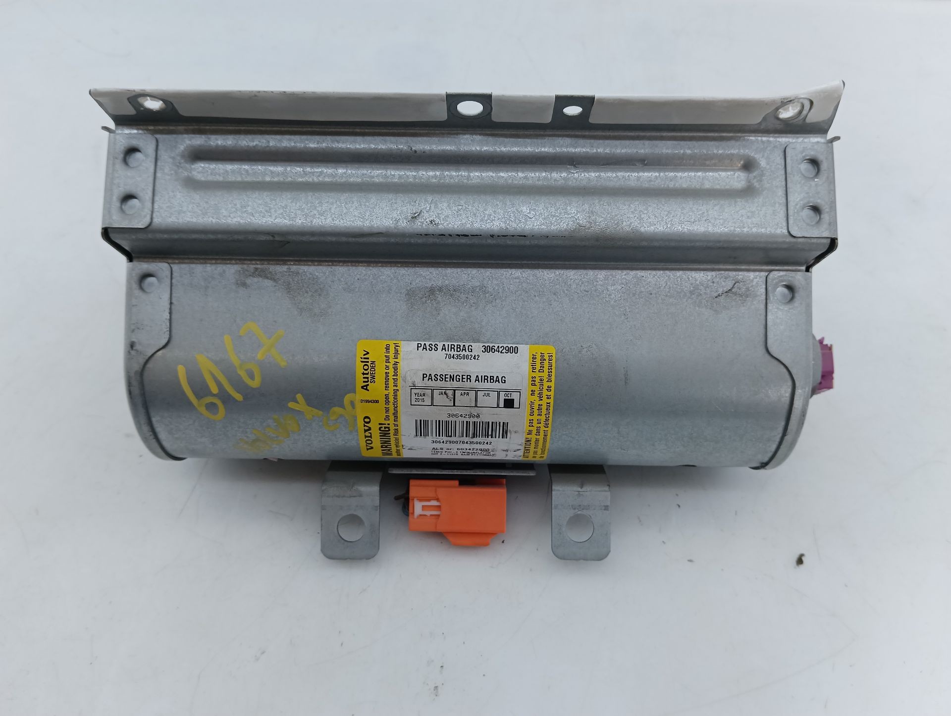 AIRBAG DELANTERO DERECHO VOLVO XC90 600376300B04 / E1-A5-43-2 600376300B04E1A5432 - Vista 2