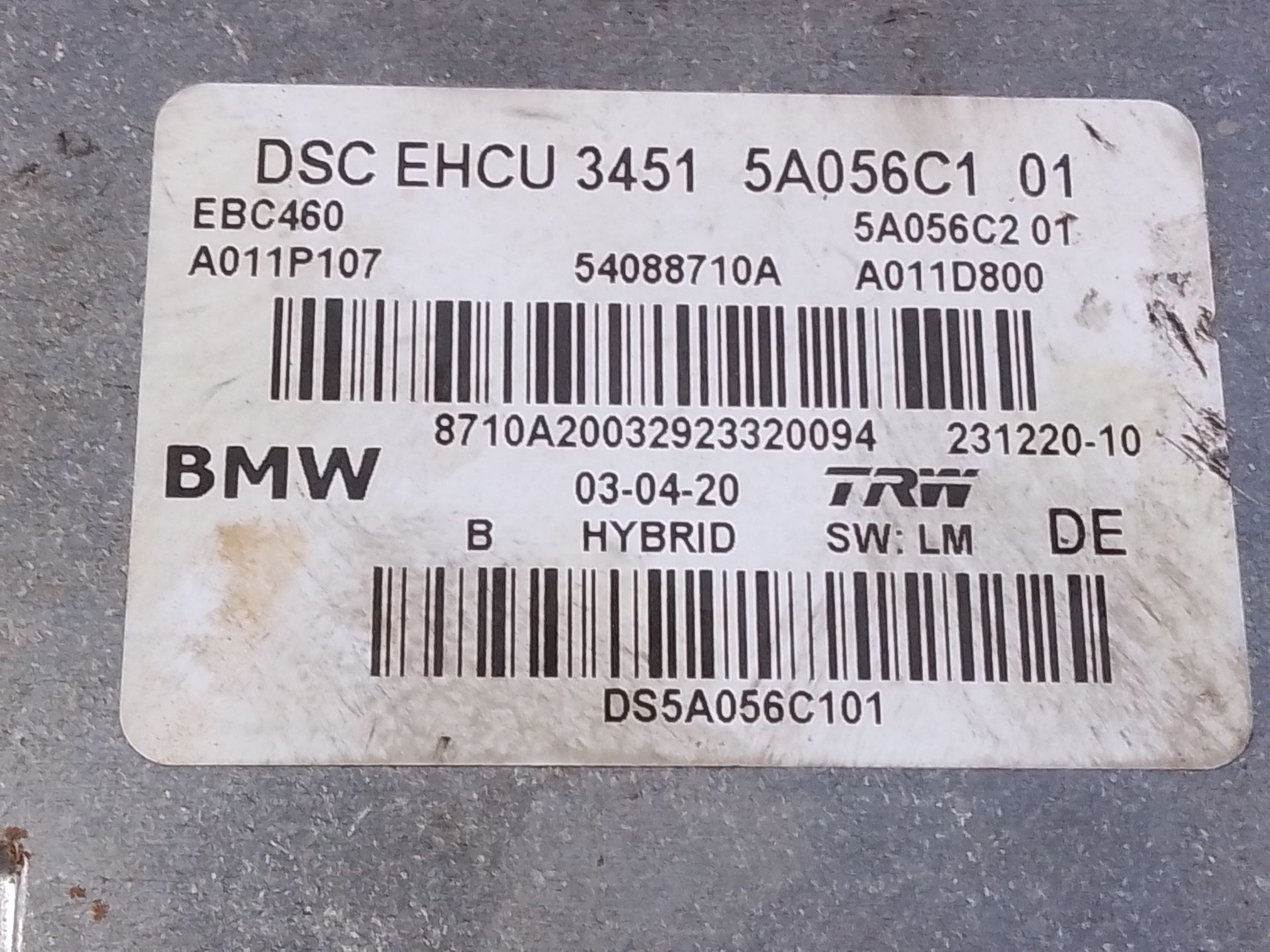 ABS BMW X4 (G02, F98) 34515A056C101 / P3-B9-15-4 / 54088710A 34515A056C101P3B915454088710A - Vista 3