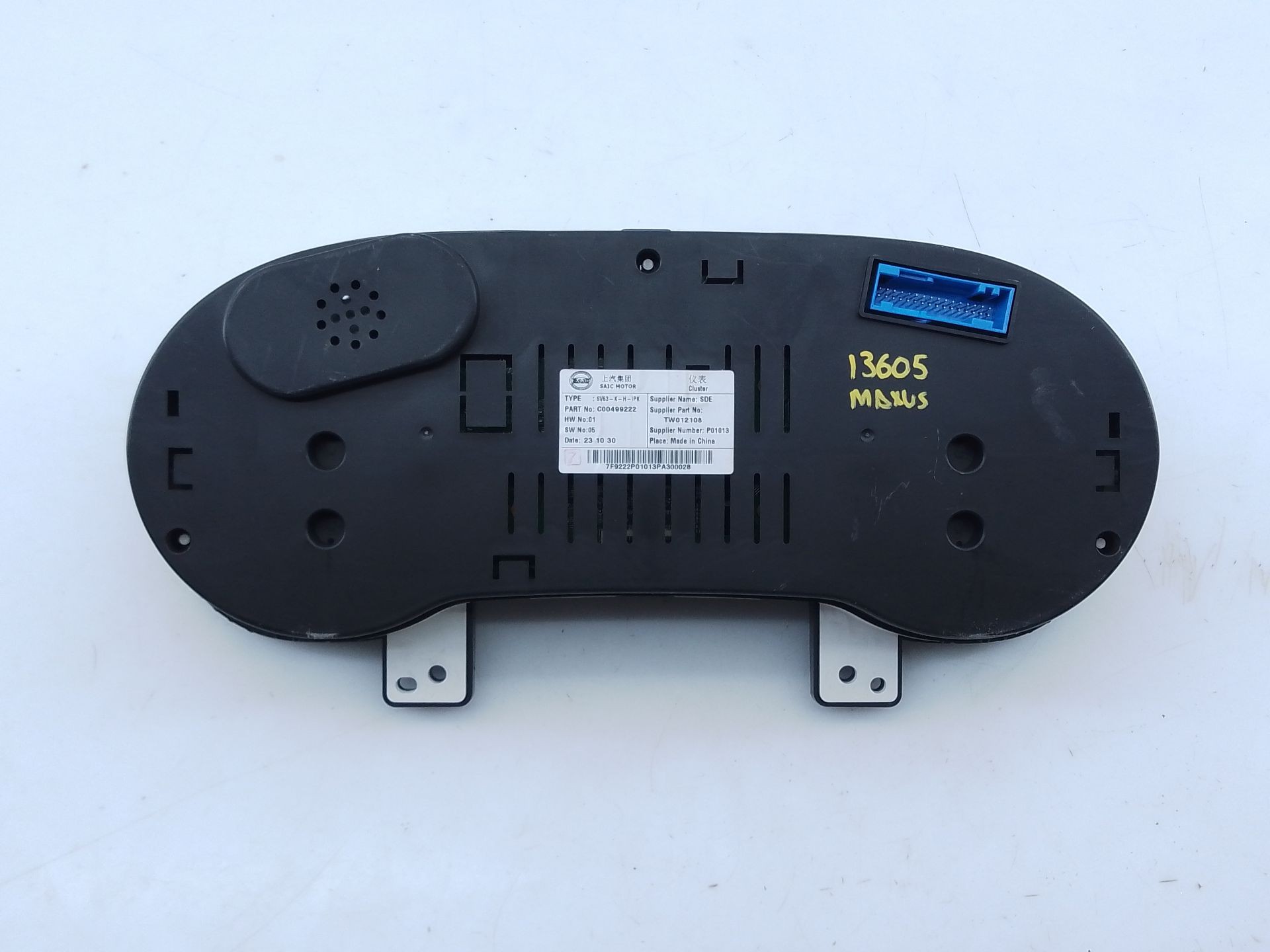 CUADRO INSTRUMENTOS MAXUS DELIVER 9 Furgoneta C00499222 / E3-A2-13-1 C00499222E3A2131 - Vista 3