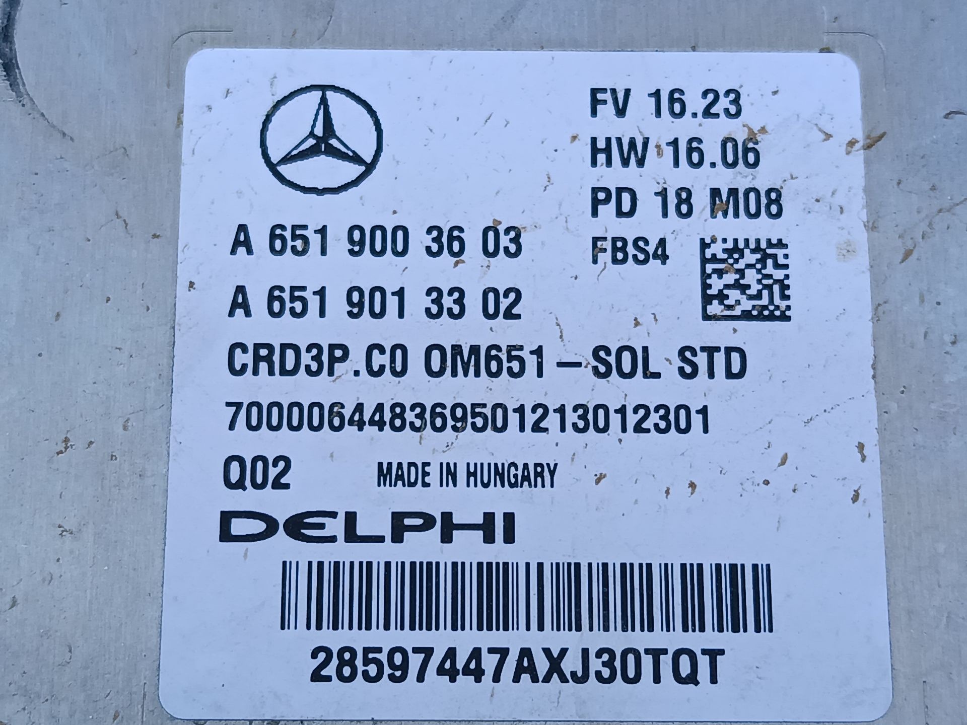 CENTRALITA MOTOR UCE MERCEDES-BENZ SPRINTER 5-t Caja/Chasis (B907) A6519003603 / E3-A1-14-7 / A6519013302 A6519003603E3A1147A6519013302 - Vista 2