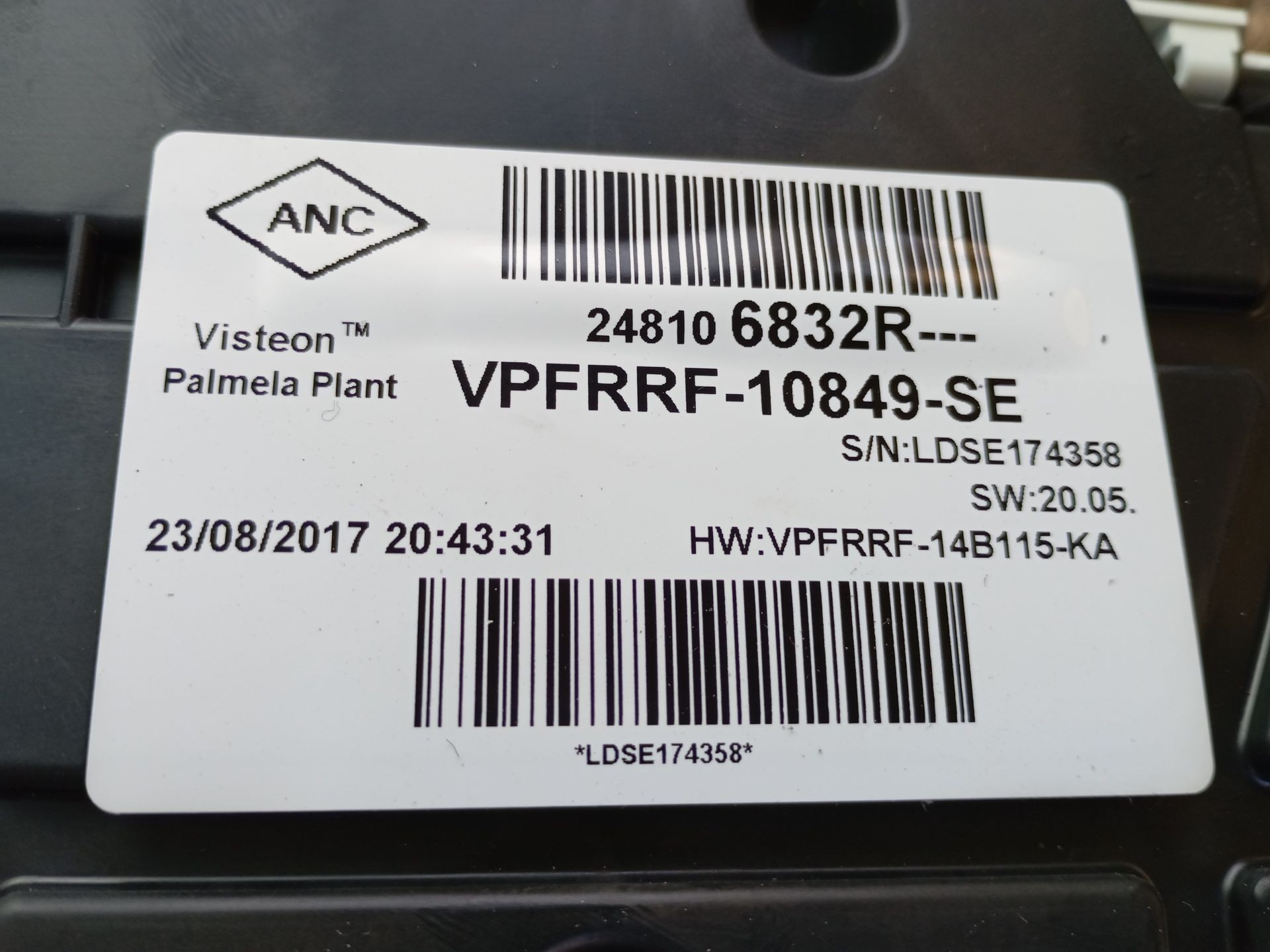 CUADRO INSTRUMENTOS RENAULT TRAFIC III Autobús (JG_) 248106832R / E2-A1-18-8 248106832RE2A1188 - Vista 2