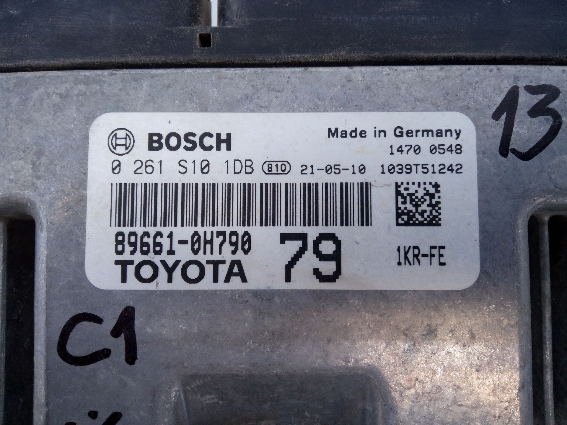 CENTRALITA MOTOR UCE CITROËN C1 II (PA_, PS_) 896610H790 / E3-B2-13-3 / 0261S101DB 896610H790E3B21330261S101DB - Vista 3