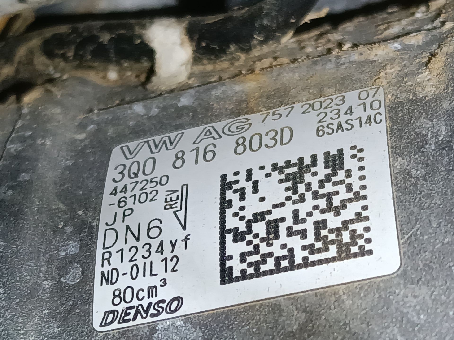 COMPRESOR AIRE ACONDICIONADO VOLKSWAGEN T-ROC (A11, D11) 3Q0816803D 3Q0816803D - Vista 2