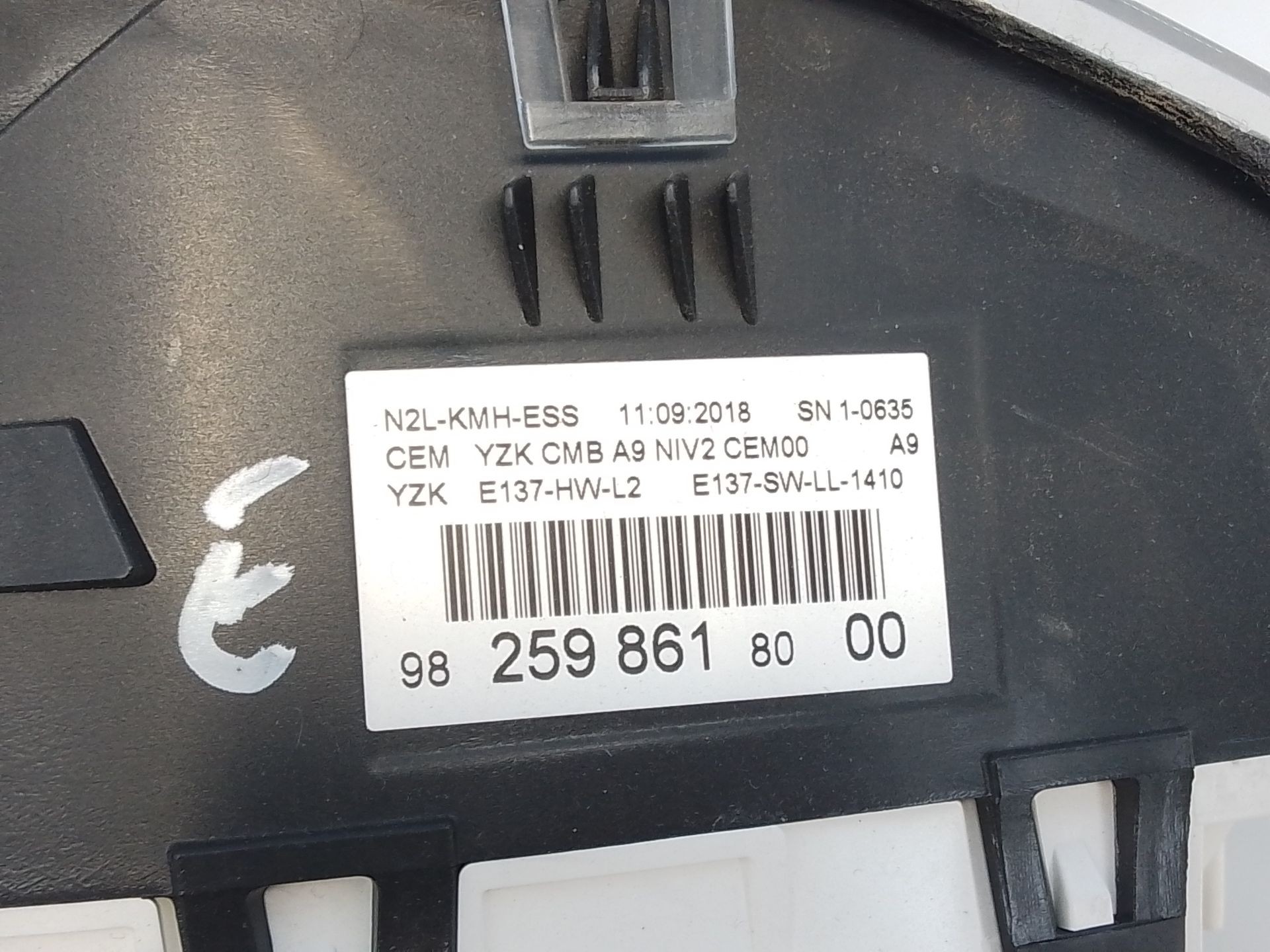 CUADRO INSTRUMENTOS PEUGEOT 208 I (CA_, CC_) 9825986180 / E3-B2-31-2 9825986180E3B2312 - Vista 3