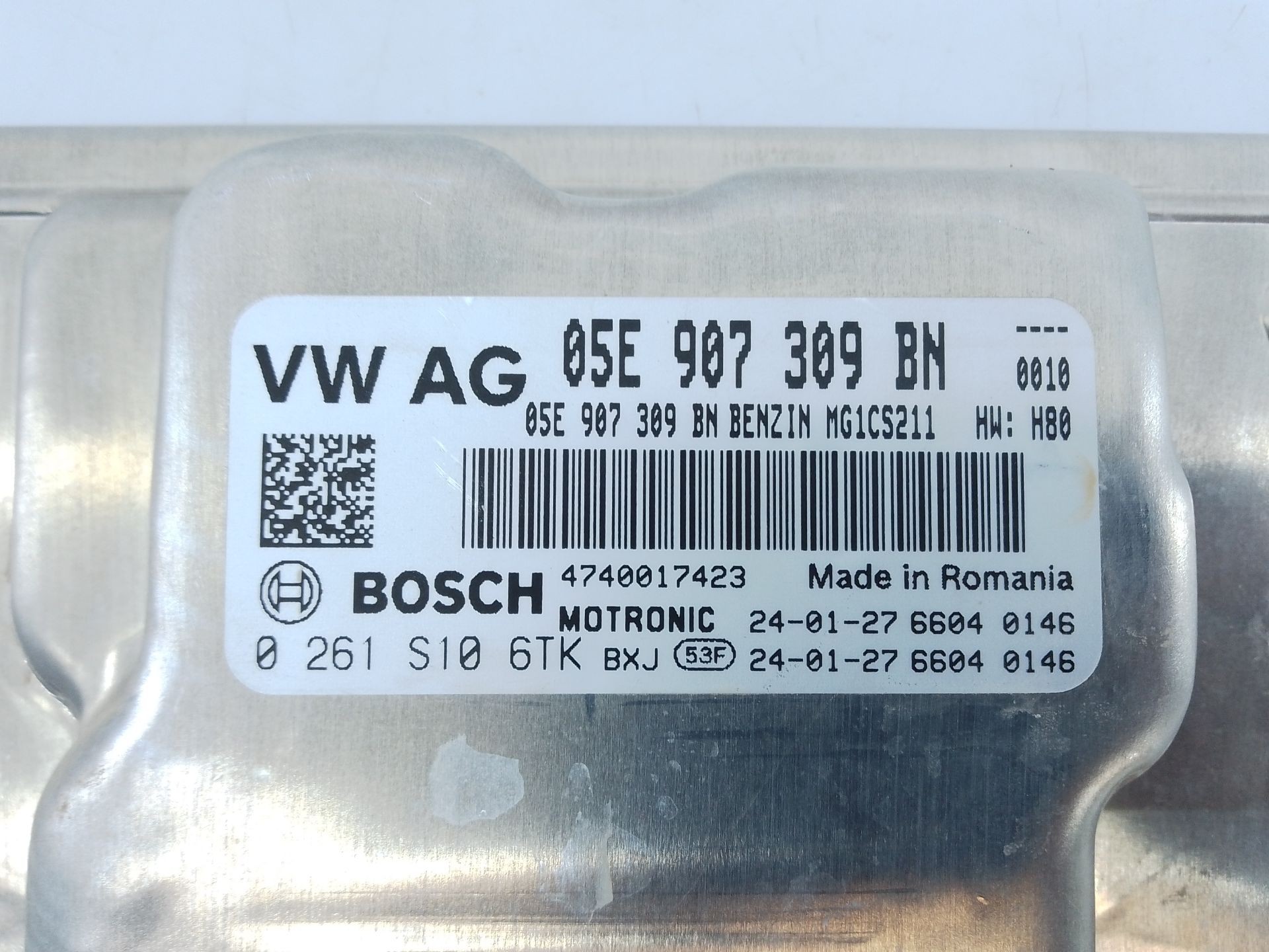 CENTRALITA MOTOR UCE VOLKSWAGEN T-ROC (A11, D11) 05E907309BN / E2-A1-3-6 / 0261S106TK 05E907309BNE2A1360261S106TK - Vista 3